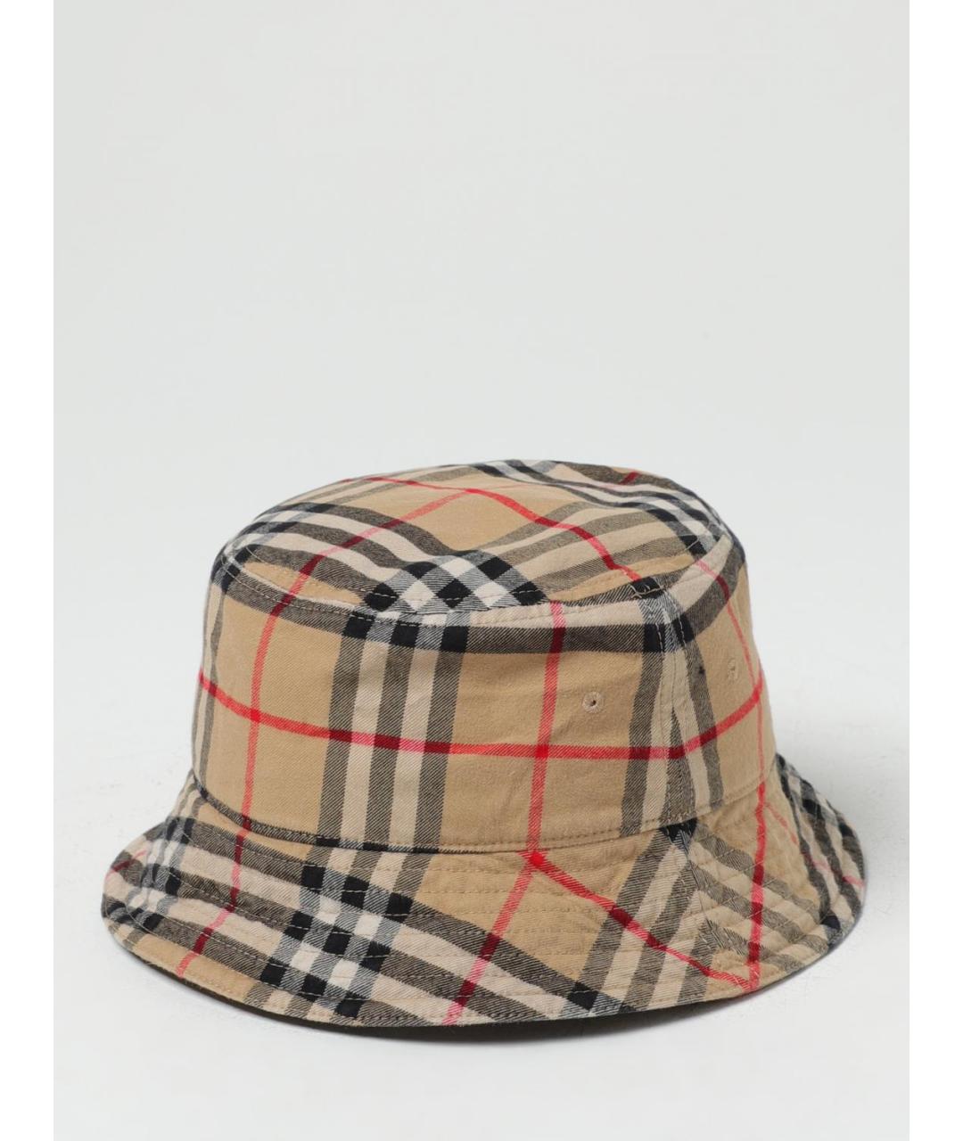 BURBERRY Бежевая хлопковая шляпа, фото 2