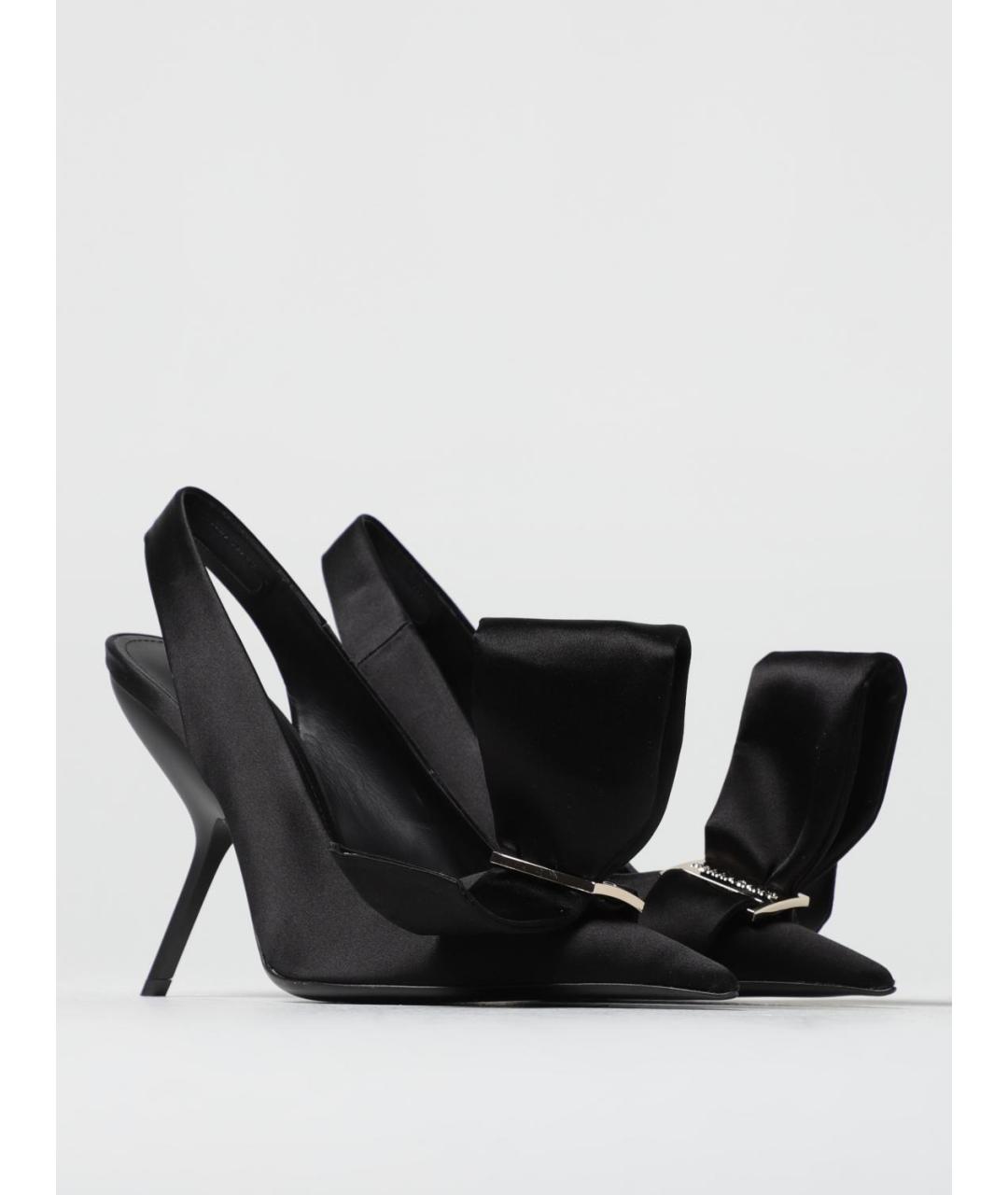 FERRAGAMO Черные текстильные туфли, фото 2
