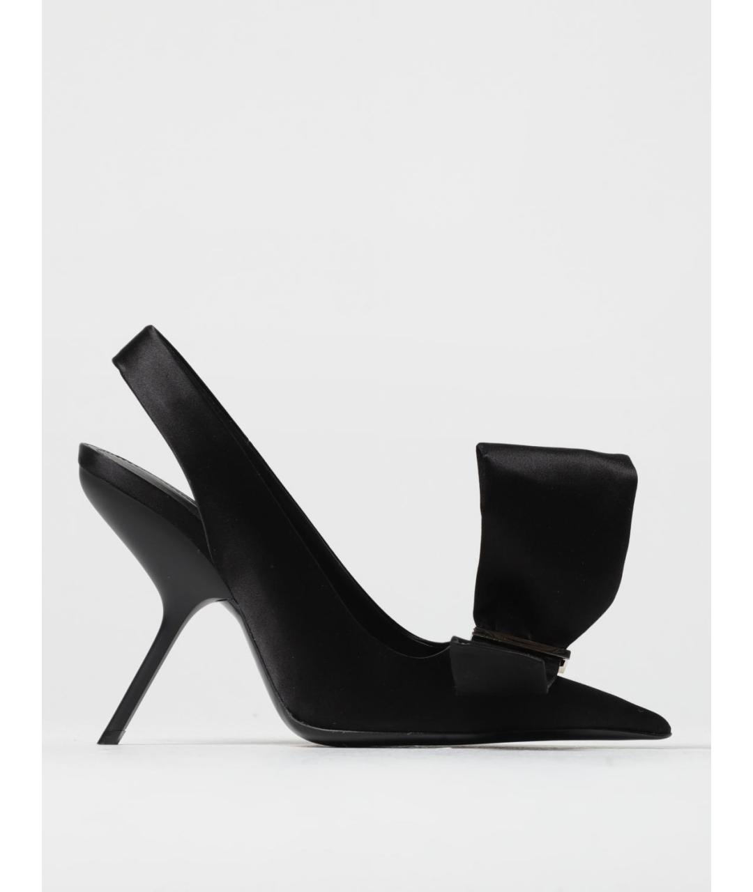 FERRAGAMO Черные текстильные туфли, фото 5