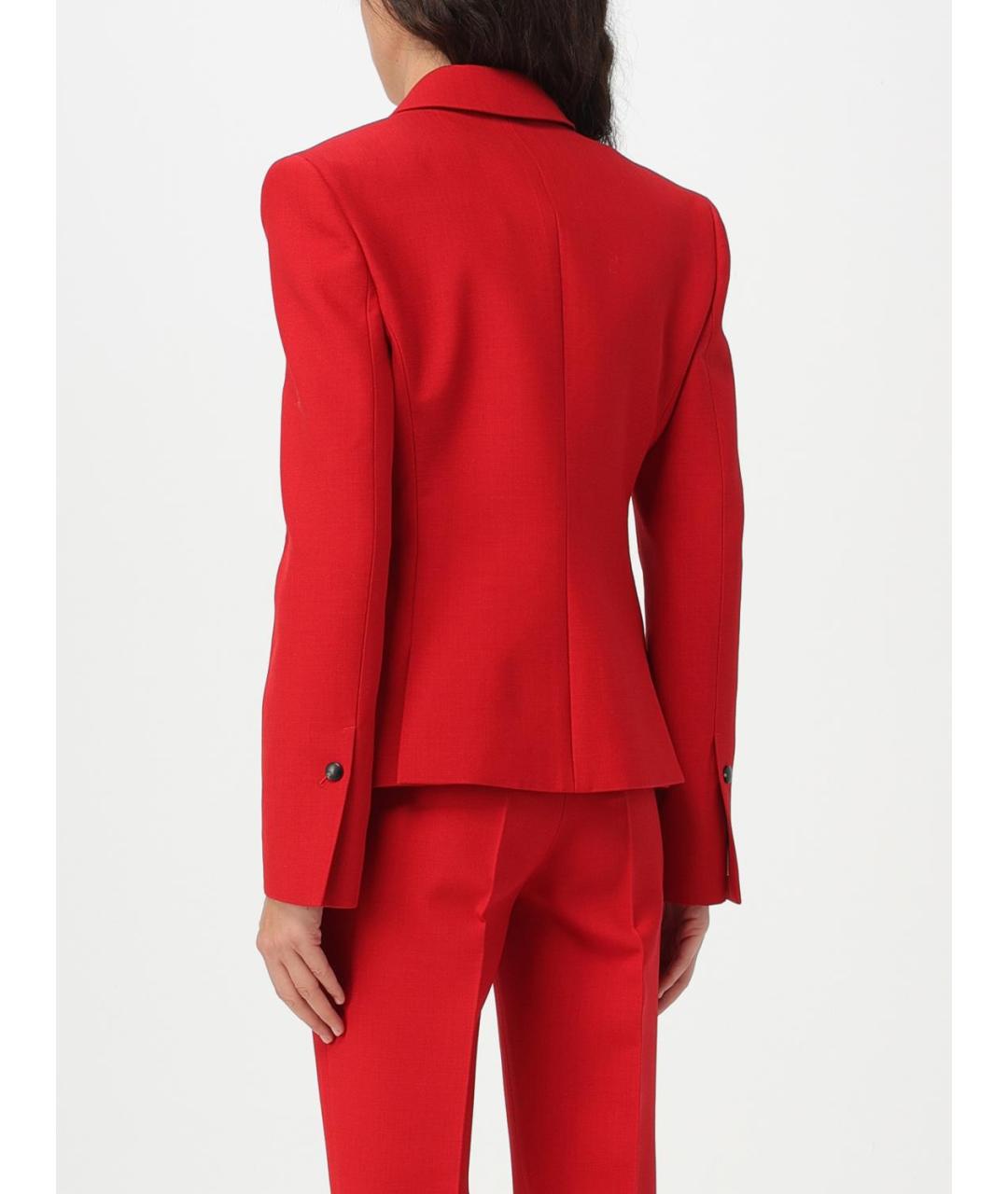 FERRAGAMO Красный шерстяной костюм с брюками, фото 5