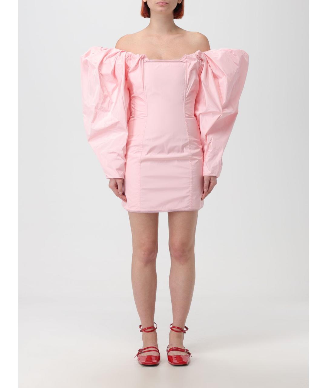 JACQUEMUS Розовое платье, фото 2