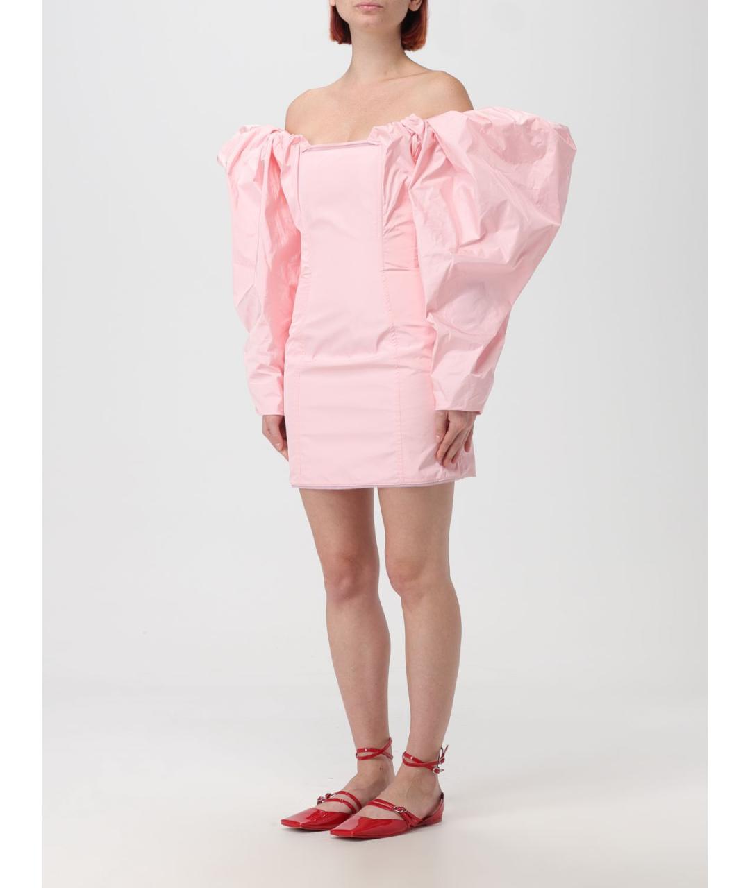 JACQUEMUS Розовое платье, фото 4
