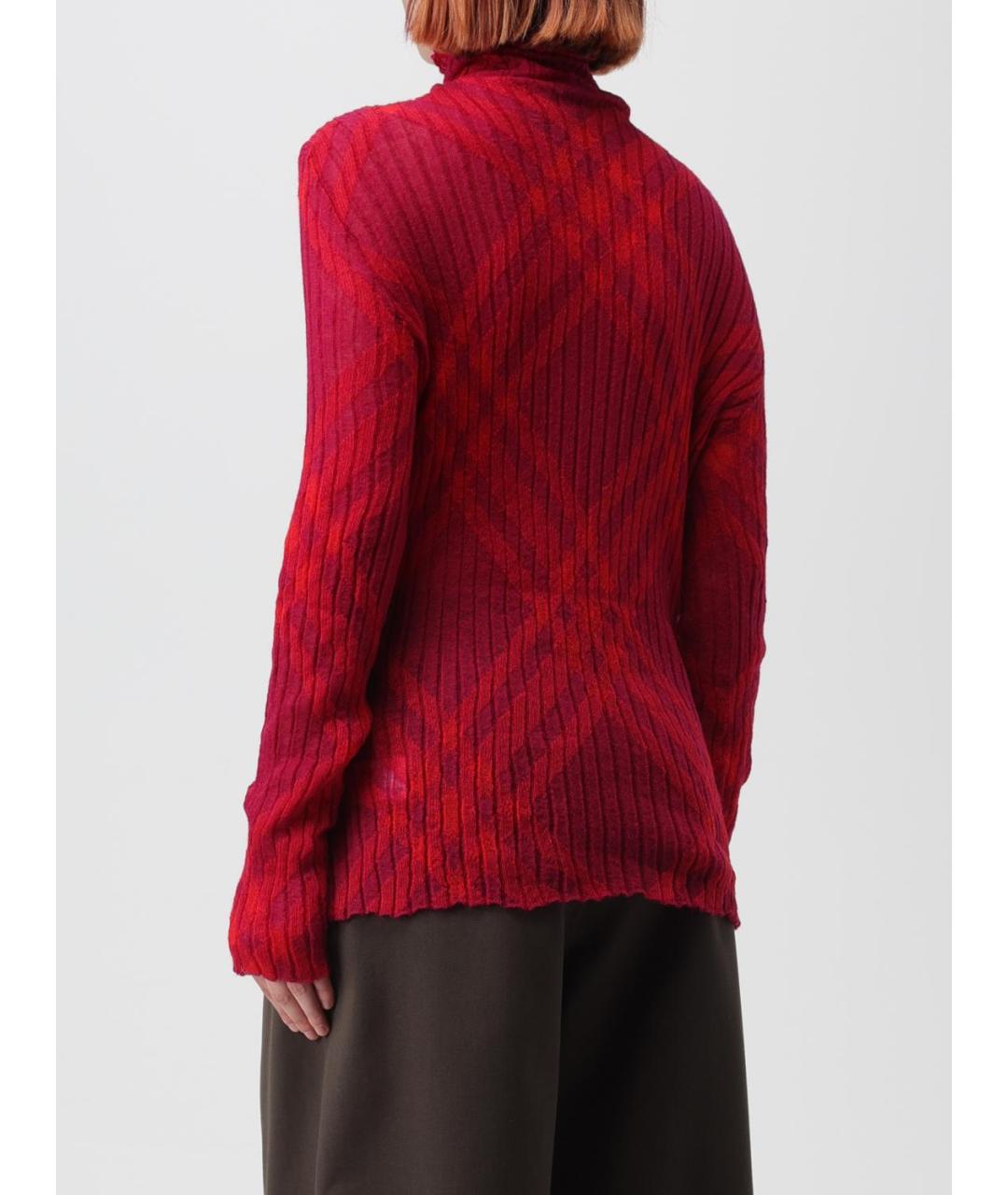 BURBERRY Красный джемпер / свитер, фото 4