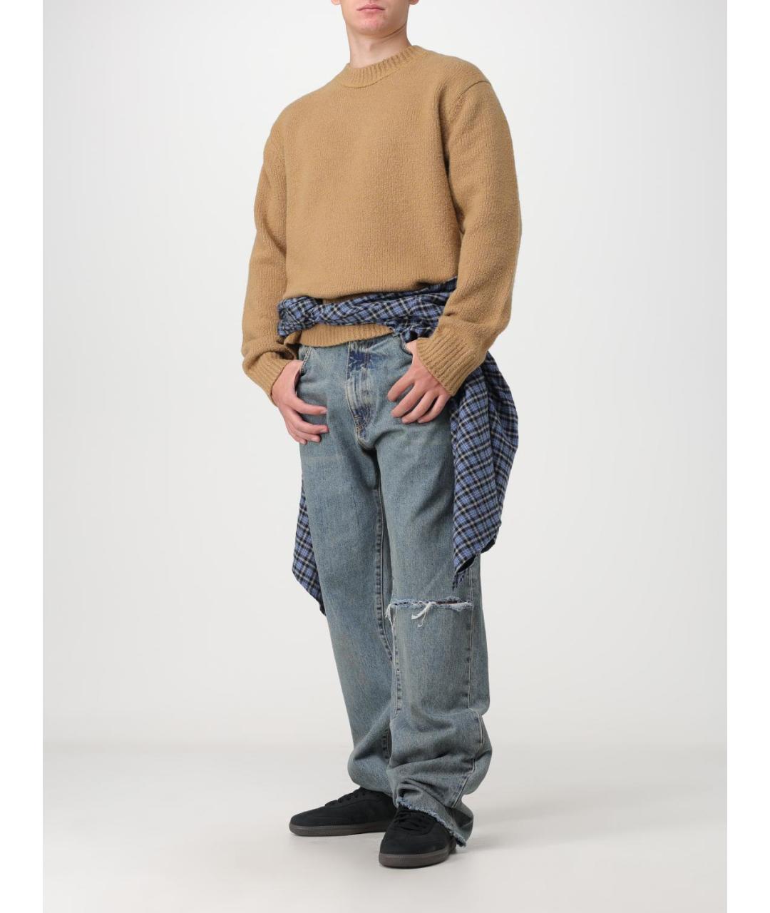 ACNE STUDIOS Коричневый джемпер / свитер, фото 3