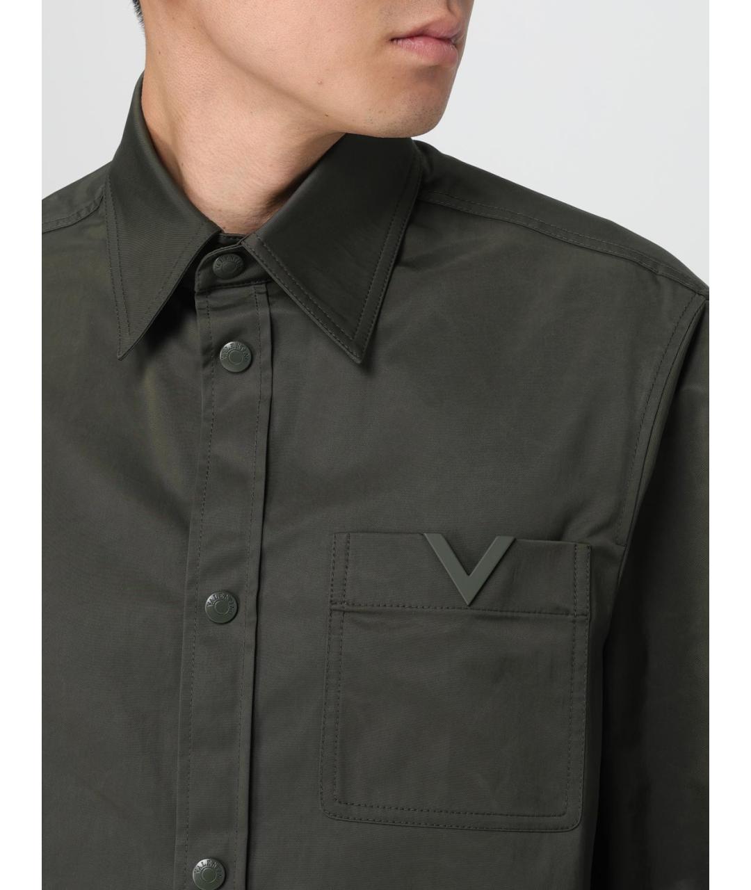 VALENTINO Зеленая кэжуал рубашка, фото 6