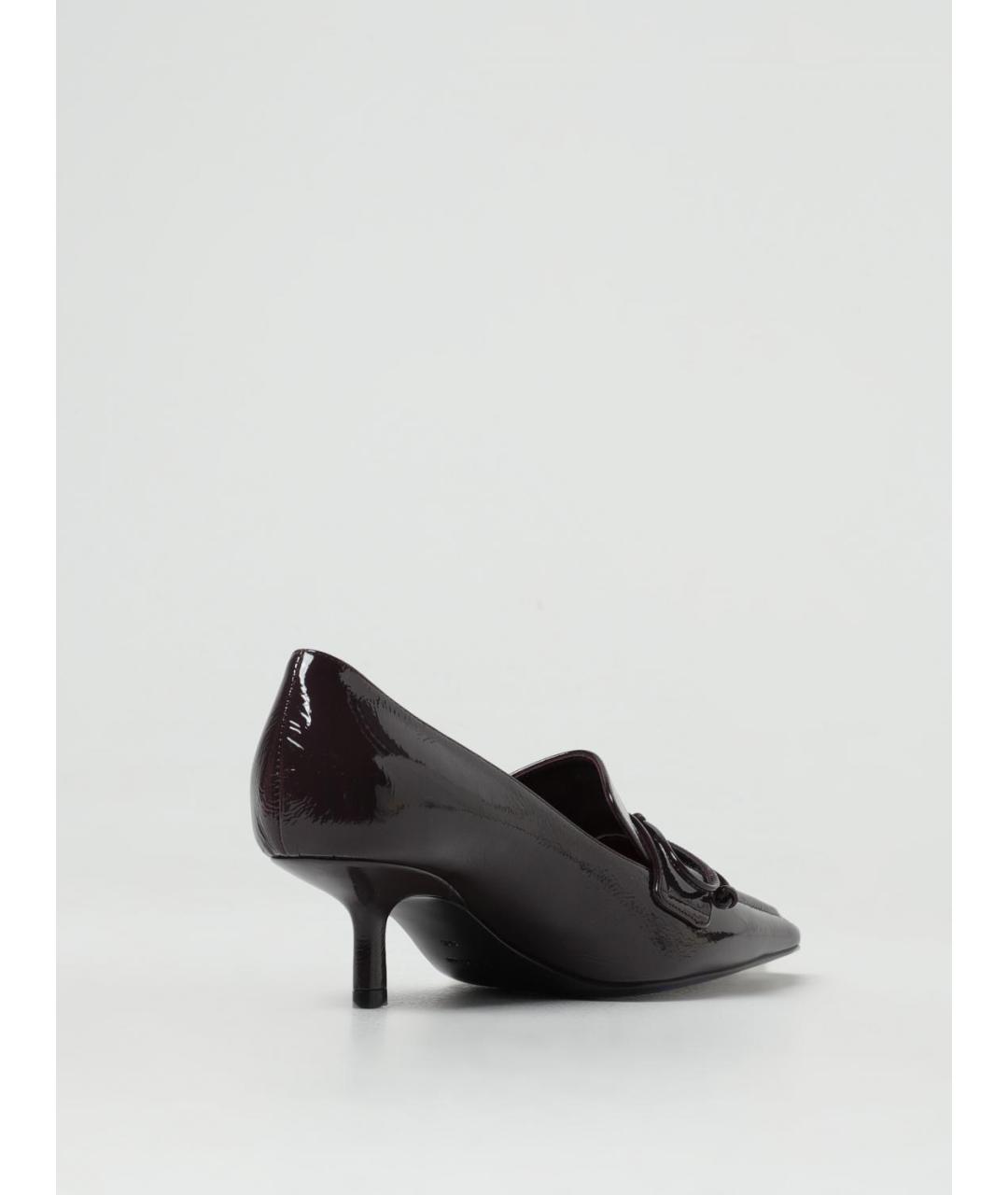 BURBERRY Бордовые туфли из лакированной кожи, фото 3