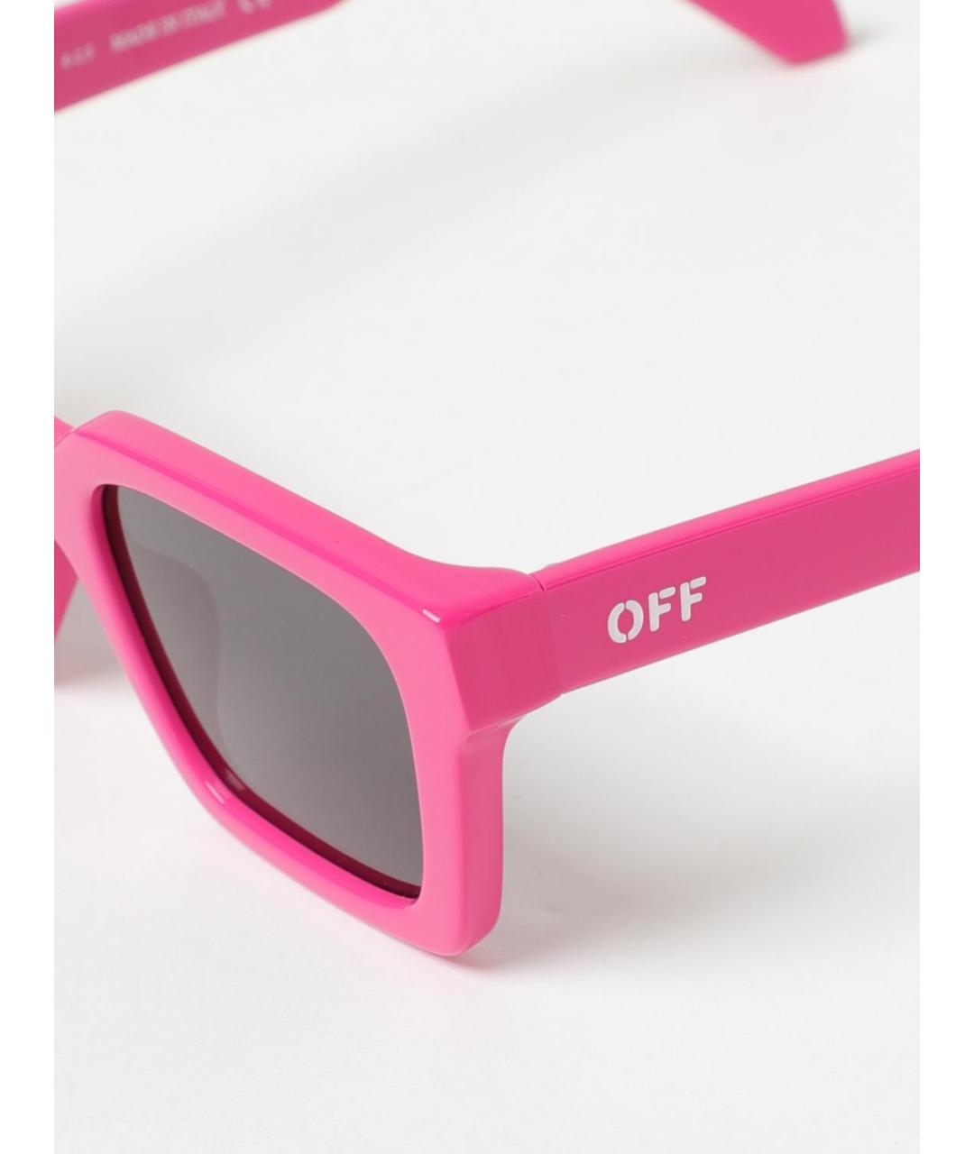 OFF-WHITE Фуксия солнцезащитные очки, фото 4