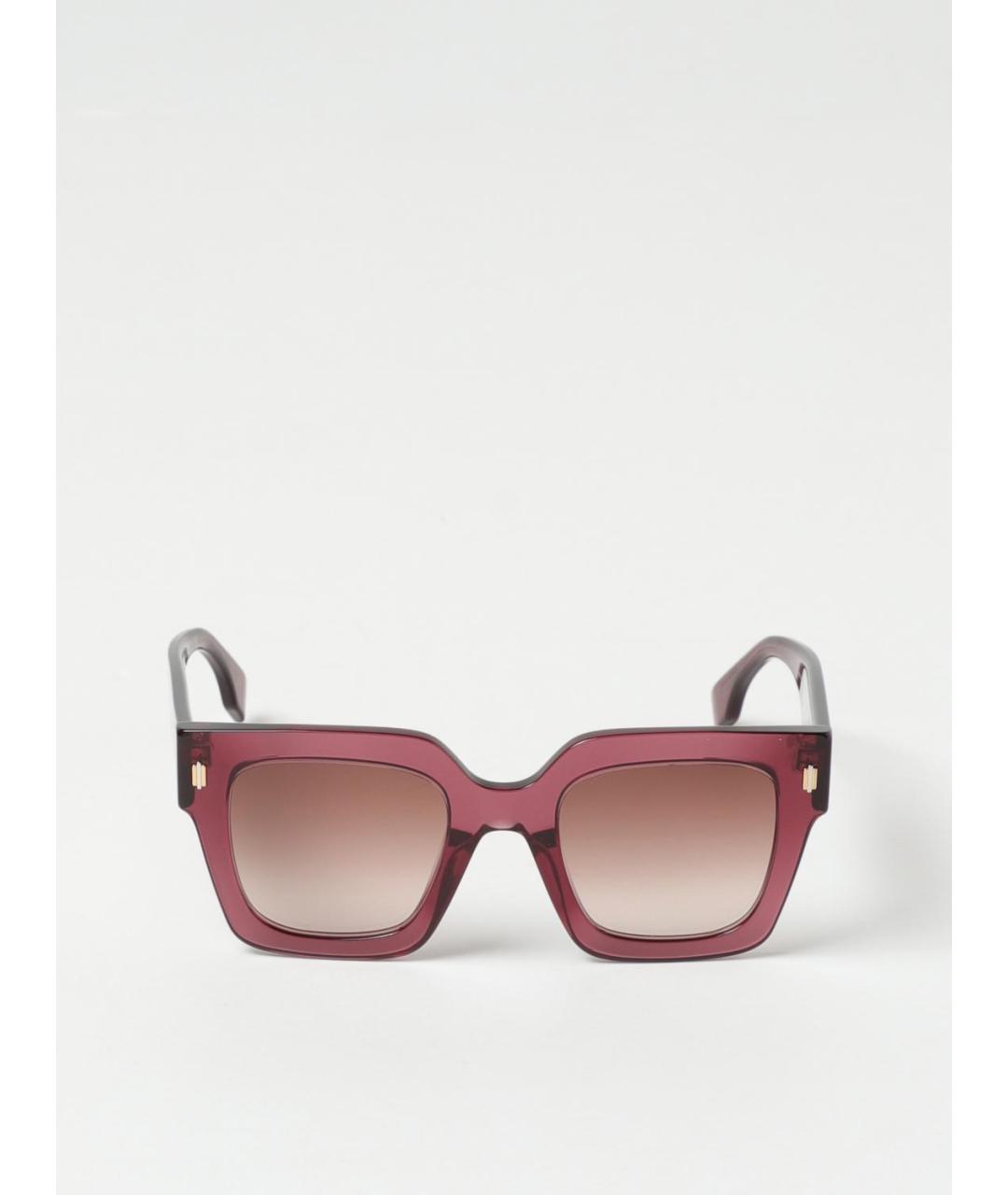 FENDI Бордовые солнцезащитные очки, фото 2