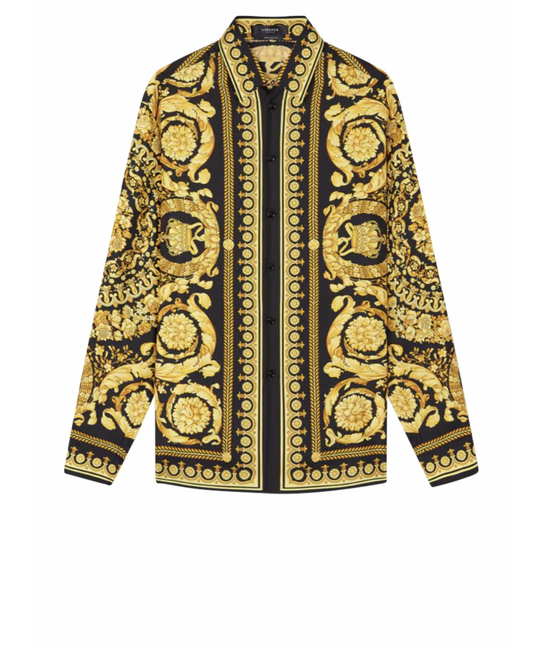 VERSACE Мульти шелковая кэжуал рубашка, фото 1