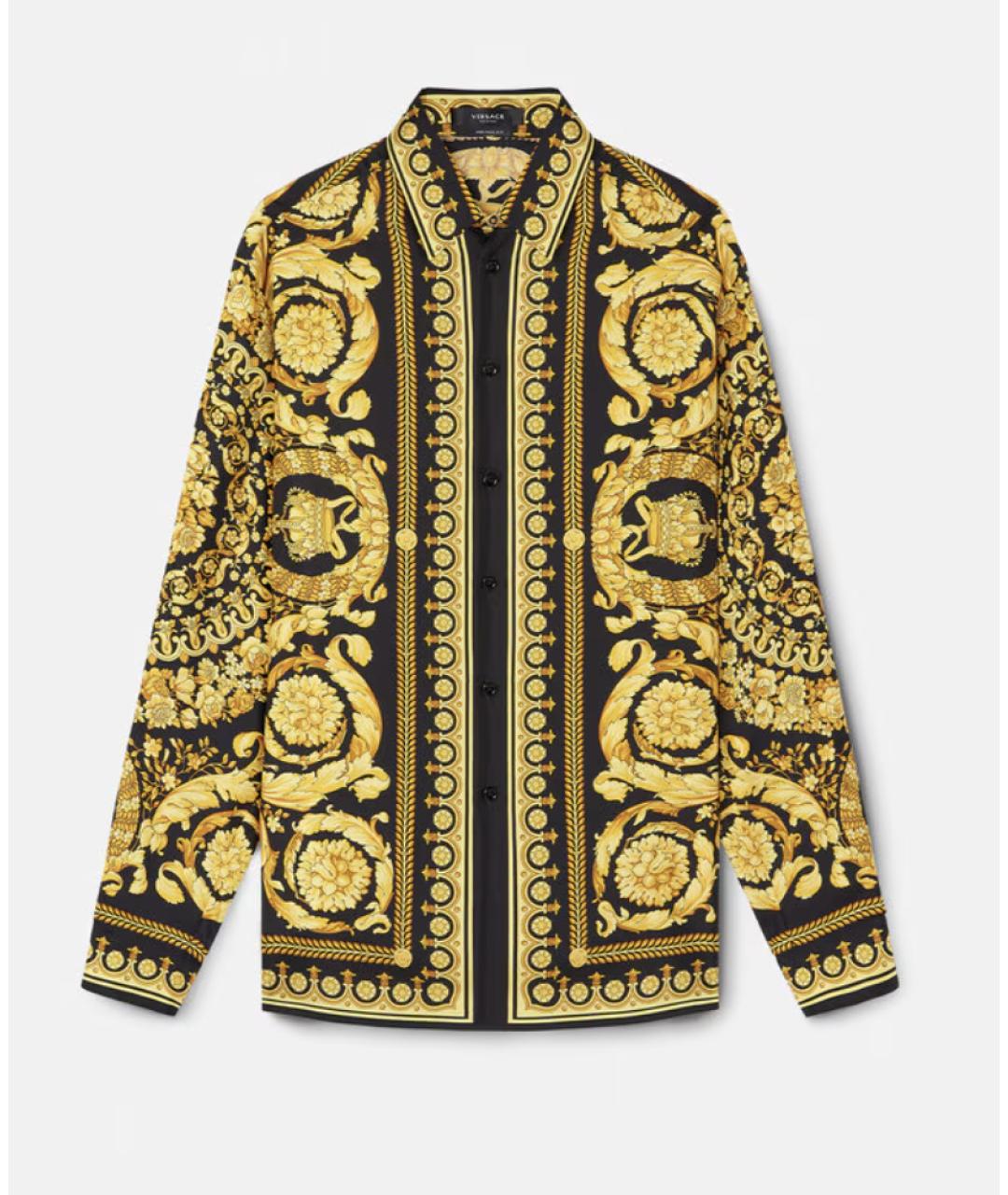 VERSACE Мульти шелковая кэжуал рубашка, фото 7