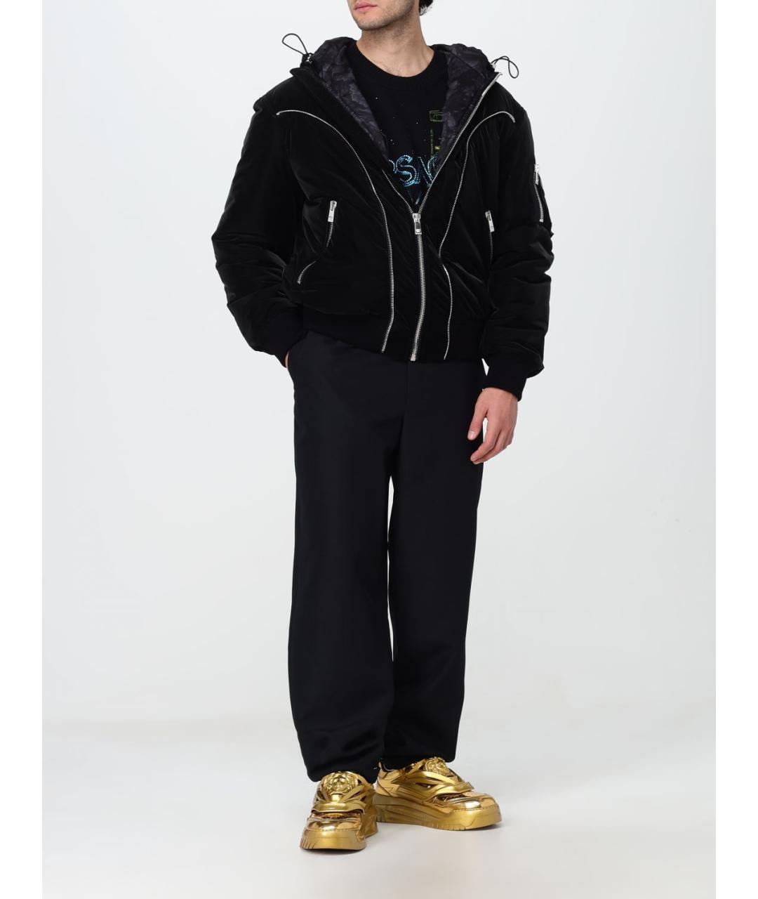 VERSACE Черная куртка, фото 3