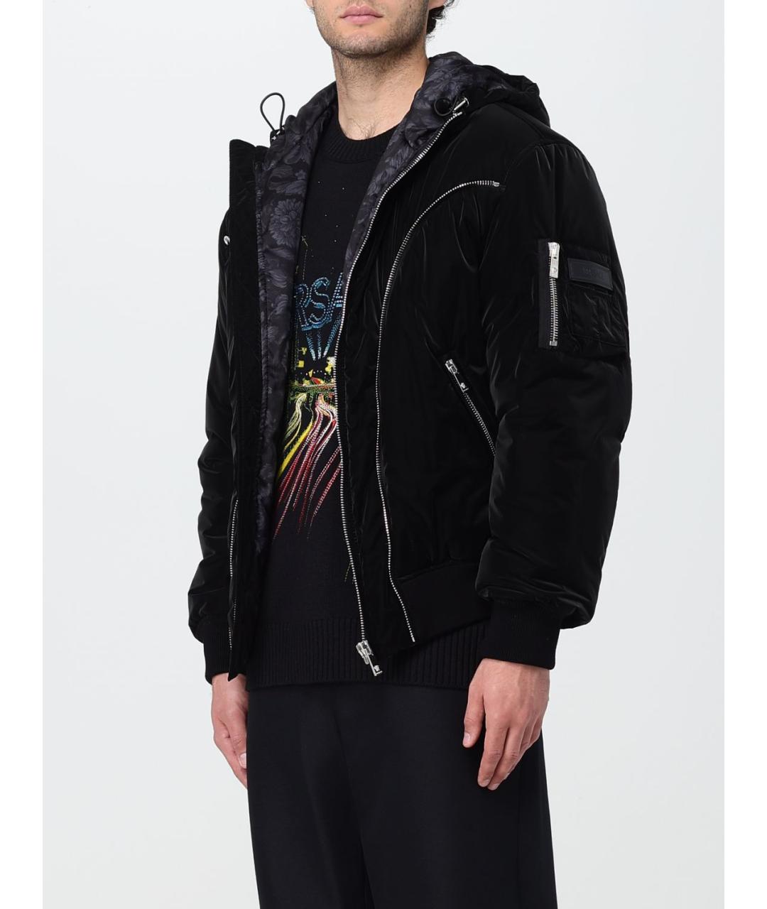 VERSACE Черная куртка, фото 5
