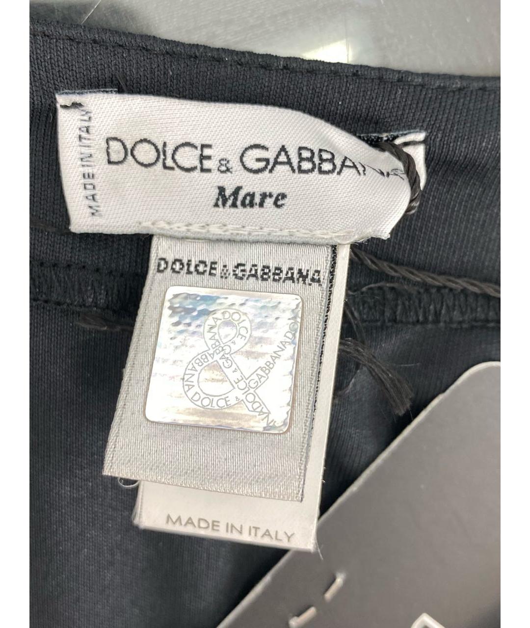 DOLCE&GABBANA Черная юбка мини, фото 7