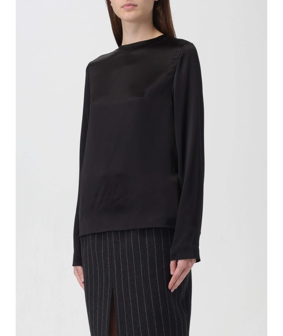 SAINT LAURENT Черная шелковая блузы, фото 5