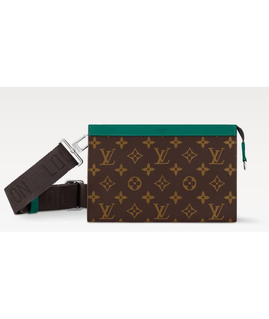 LOUIS VUITTON Коричневая барсетка, фото 6
