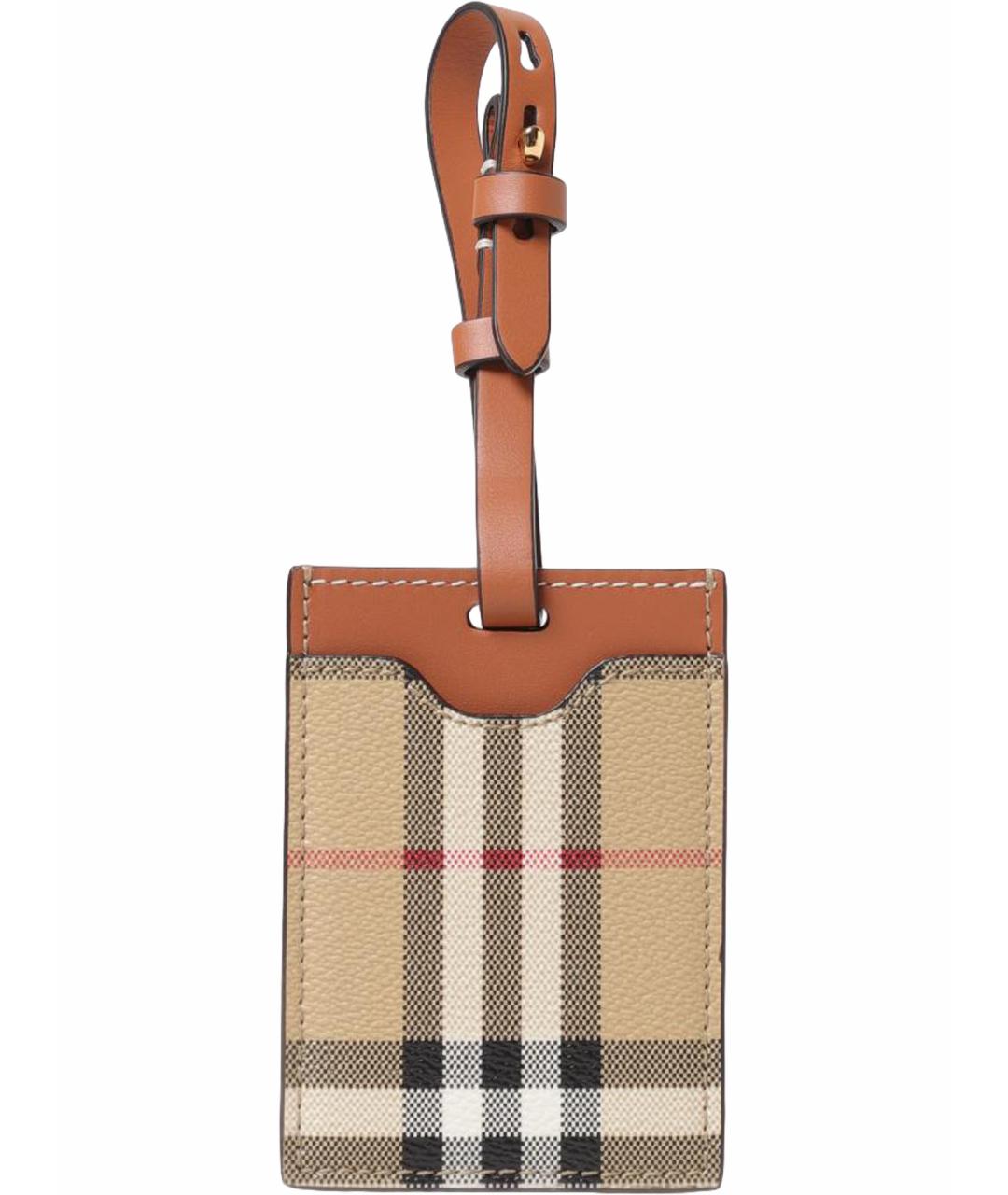 BURBERRY Бежевый брелок, фото 1