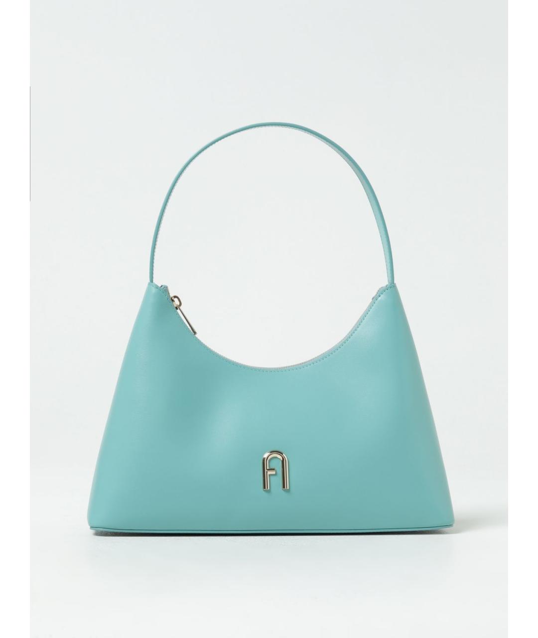 FURLA Бирюзовая сумка через плечо, фото 4