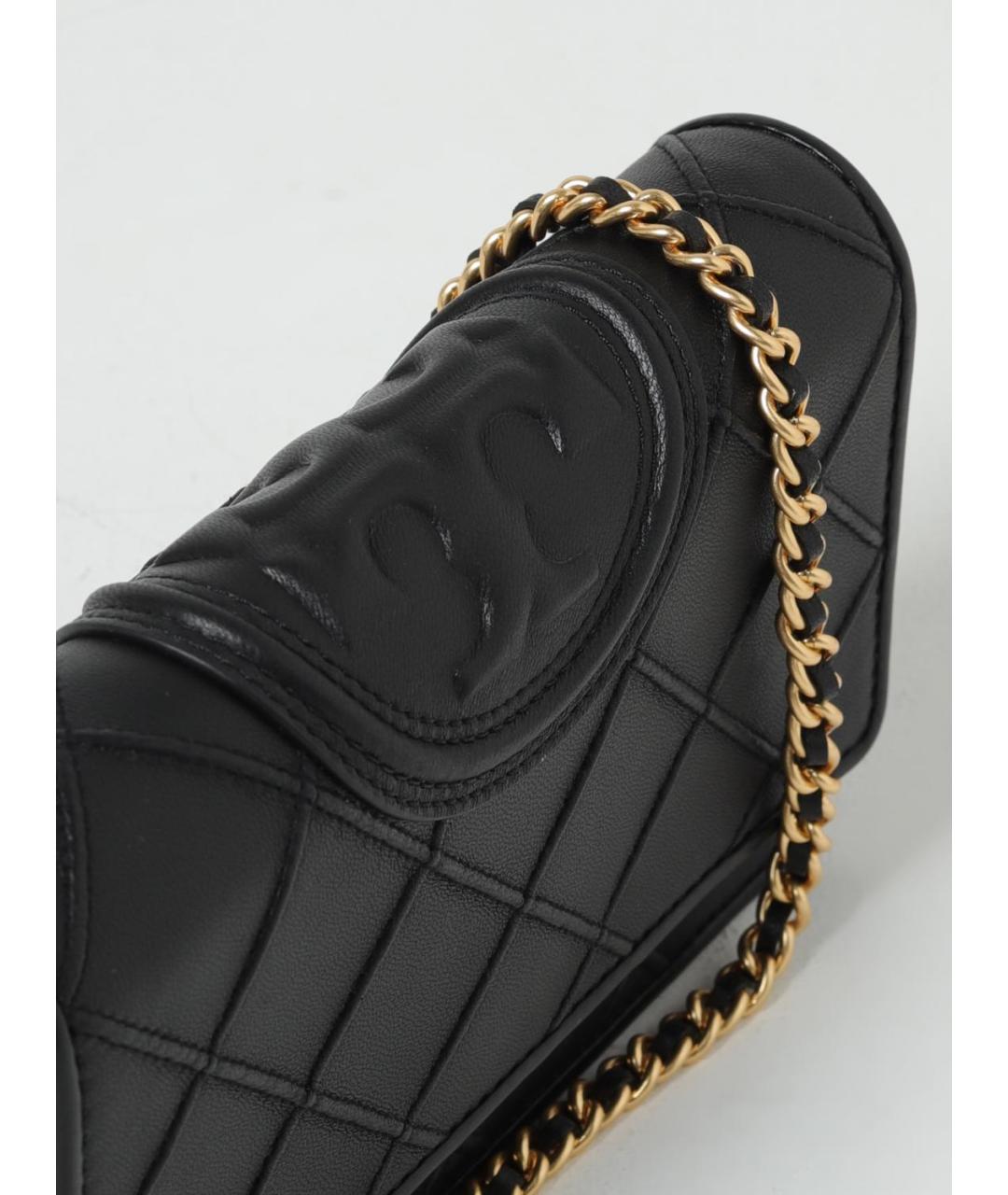 TORY BURCH Черная кожаная сумка через плечо, фото 3