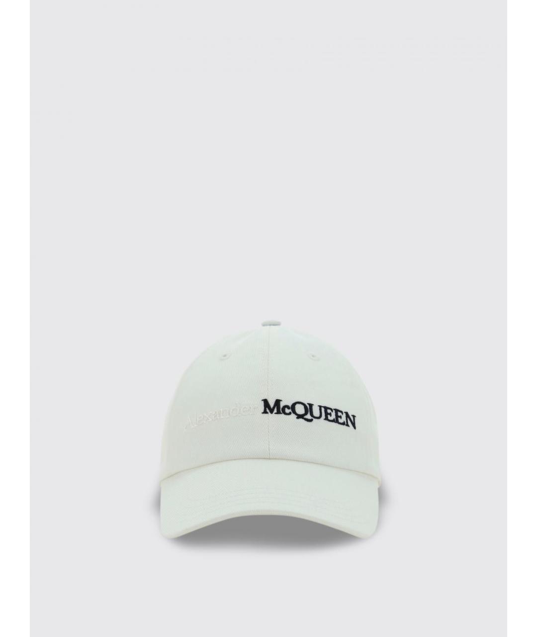 ALEXANDER MCQUEEN Белая хлопковая кепка/бейсболка, фото 4