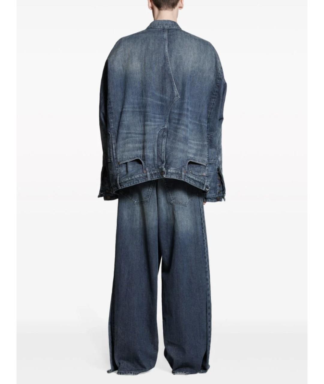 BALENCIAGA Синяя хлопковая куртка, фото 4