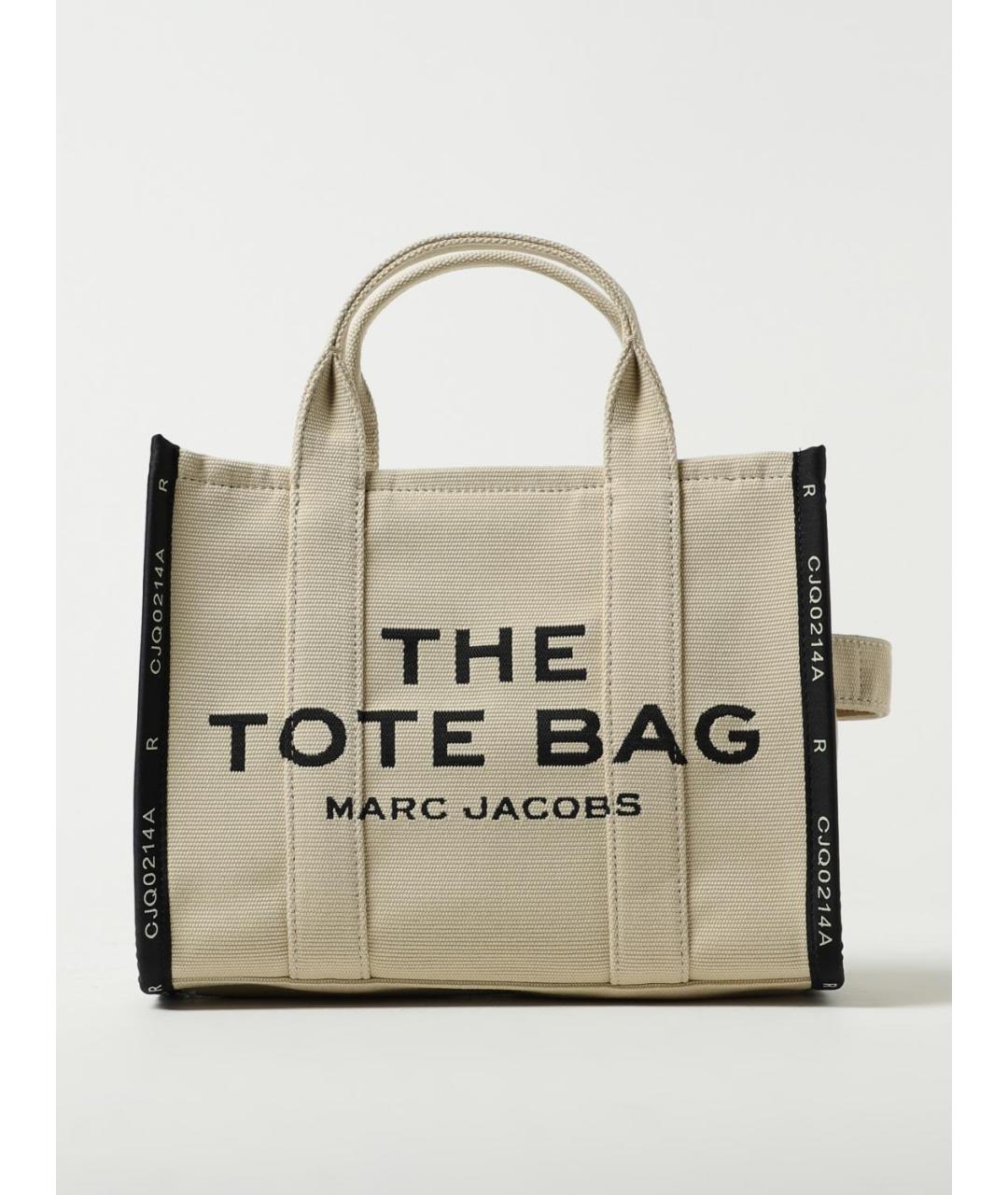 MARC JACOBS Бежевая тканевая сумка тоут, фото 4
