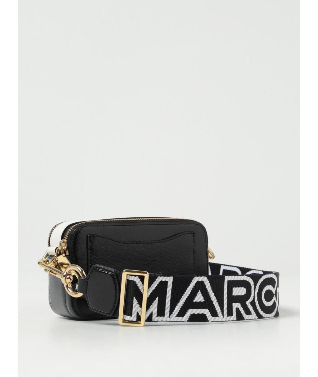 MARC JACOBS Черная кожаная сумка через плечо, фото 2