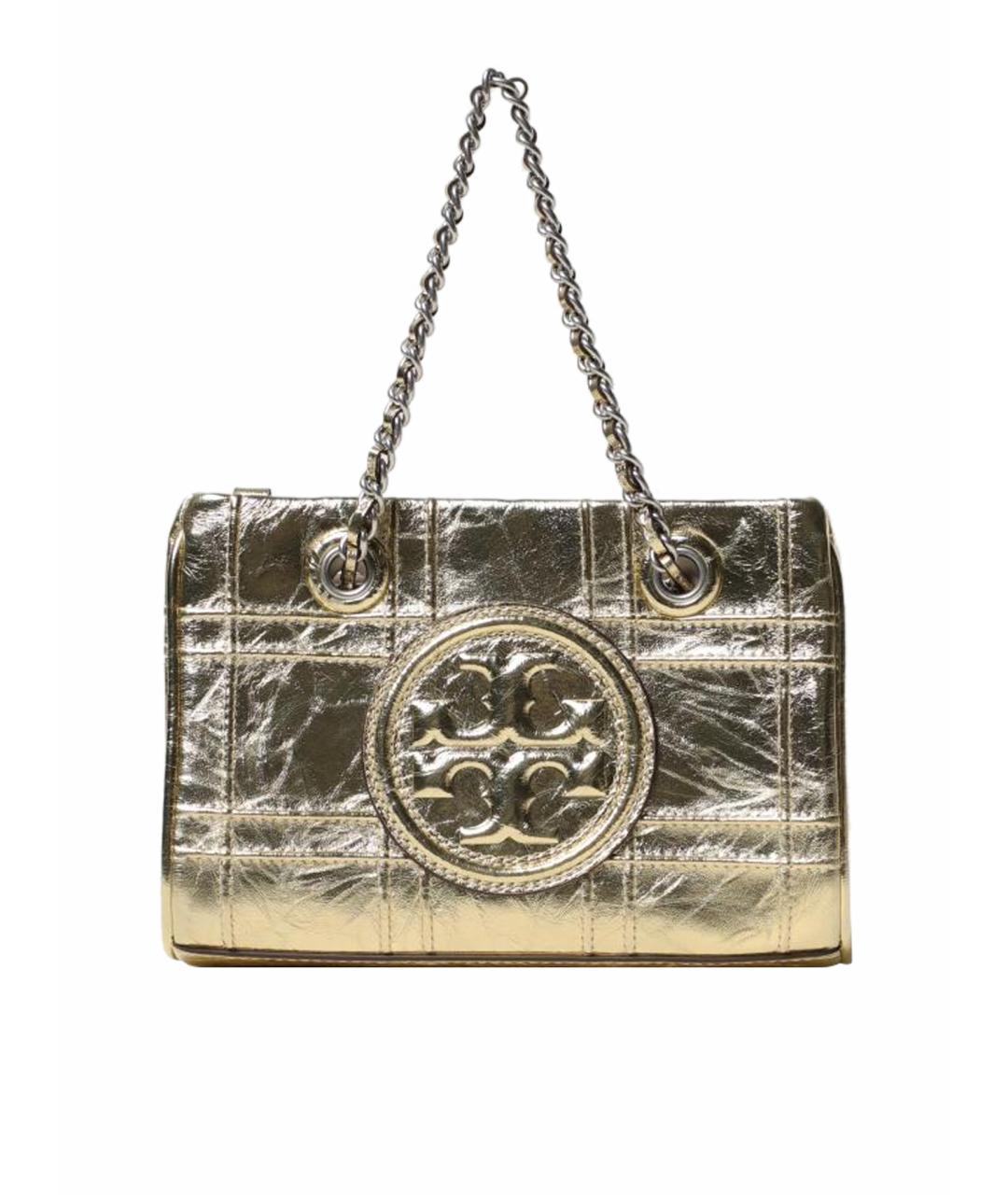 TORY BURCH Золотая сумка тоут, фото 1