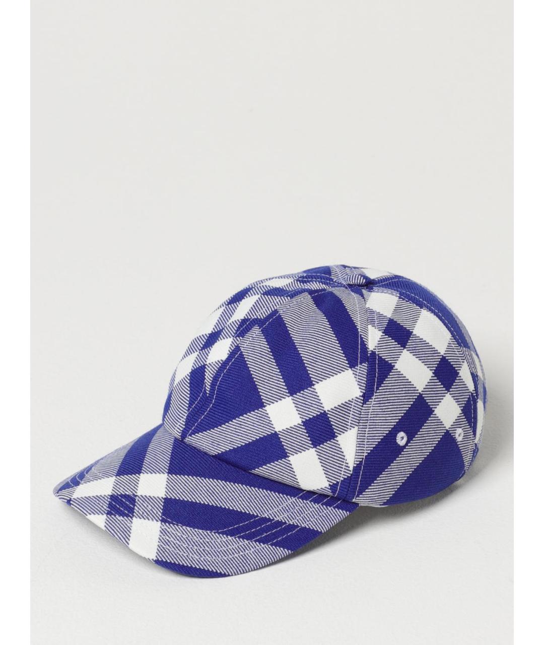 BURBERRY Синяя хлопковая кепка/бейсболка, фото 4