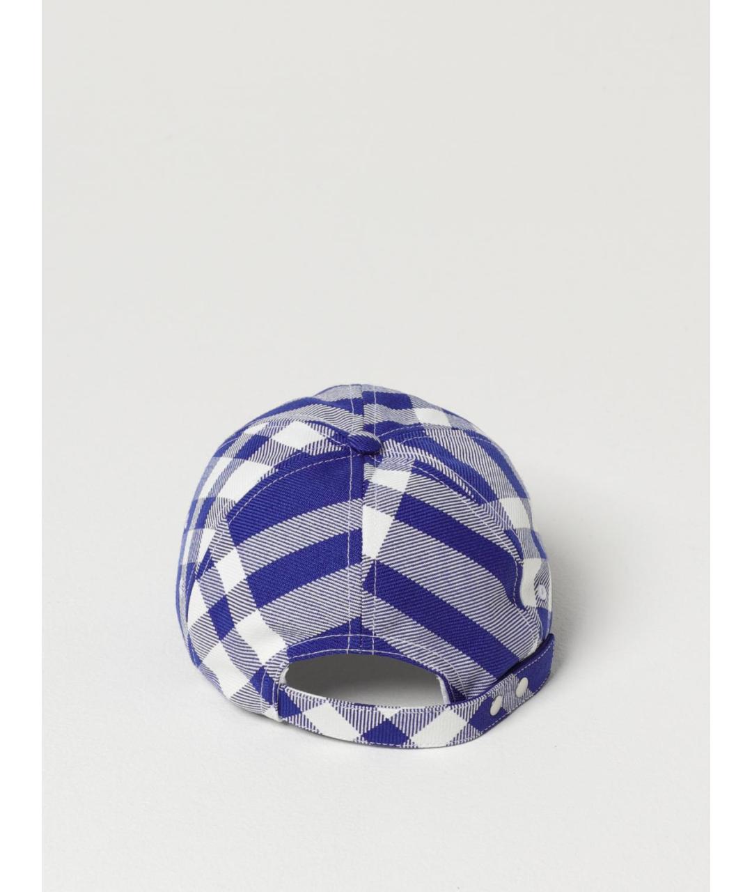 BURBERRY Синяя хлопковая кепка/бейсболка, фото 3