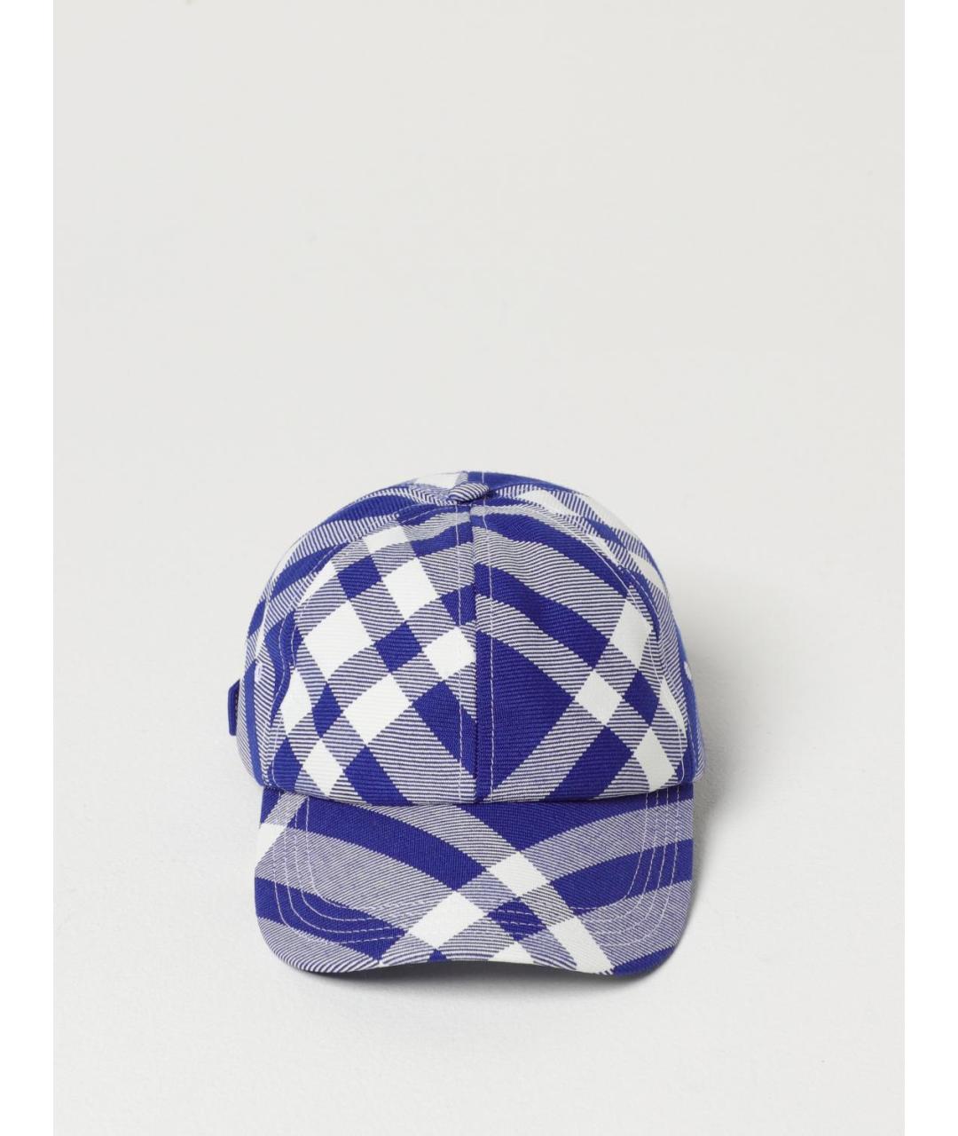 BURBERRY Синяя хлопковая кепка/бейсболка, фото 2