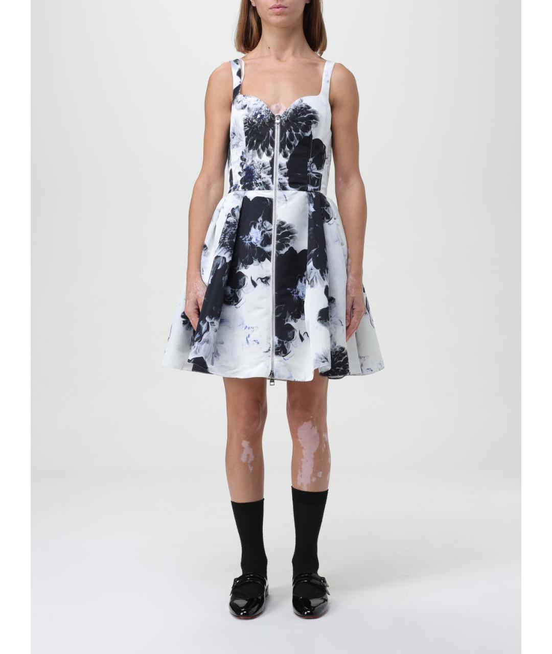 ALEXANDER MCQUEEN Мульти синтетическое платье, фото 2