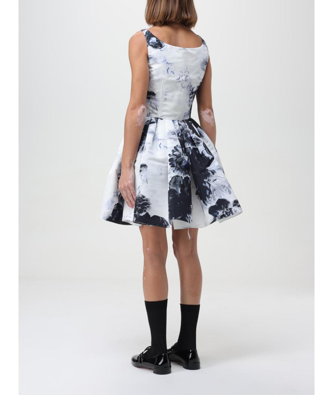 ALEXANDER MCQUEEN Мульти синтетическое платье, фото 4