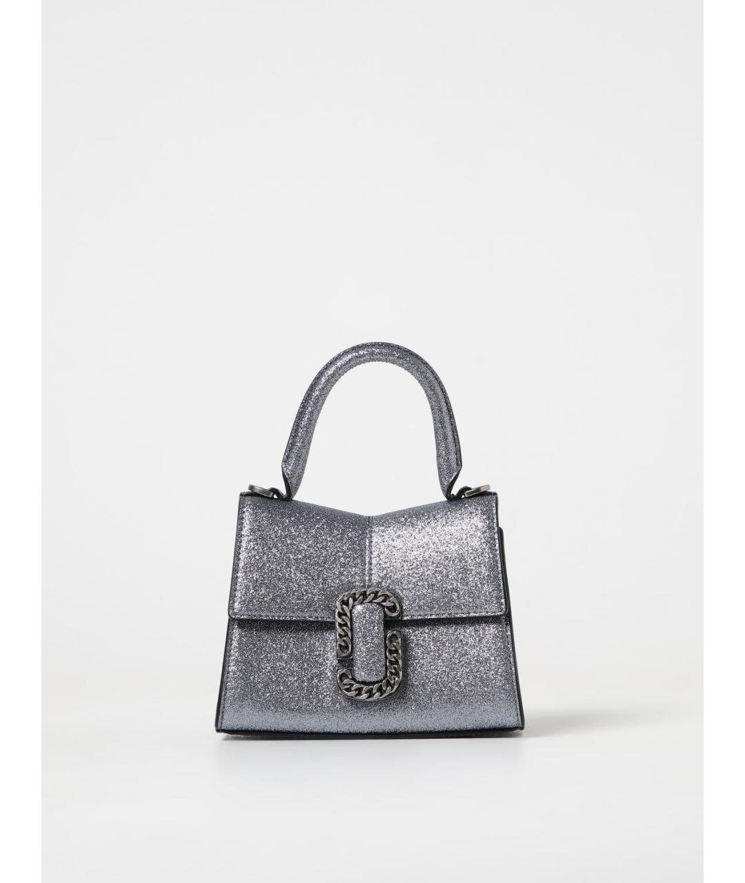 MARC JACOBS Серебряная сумка с короткими ручками, фото 4