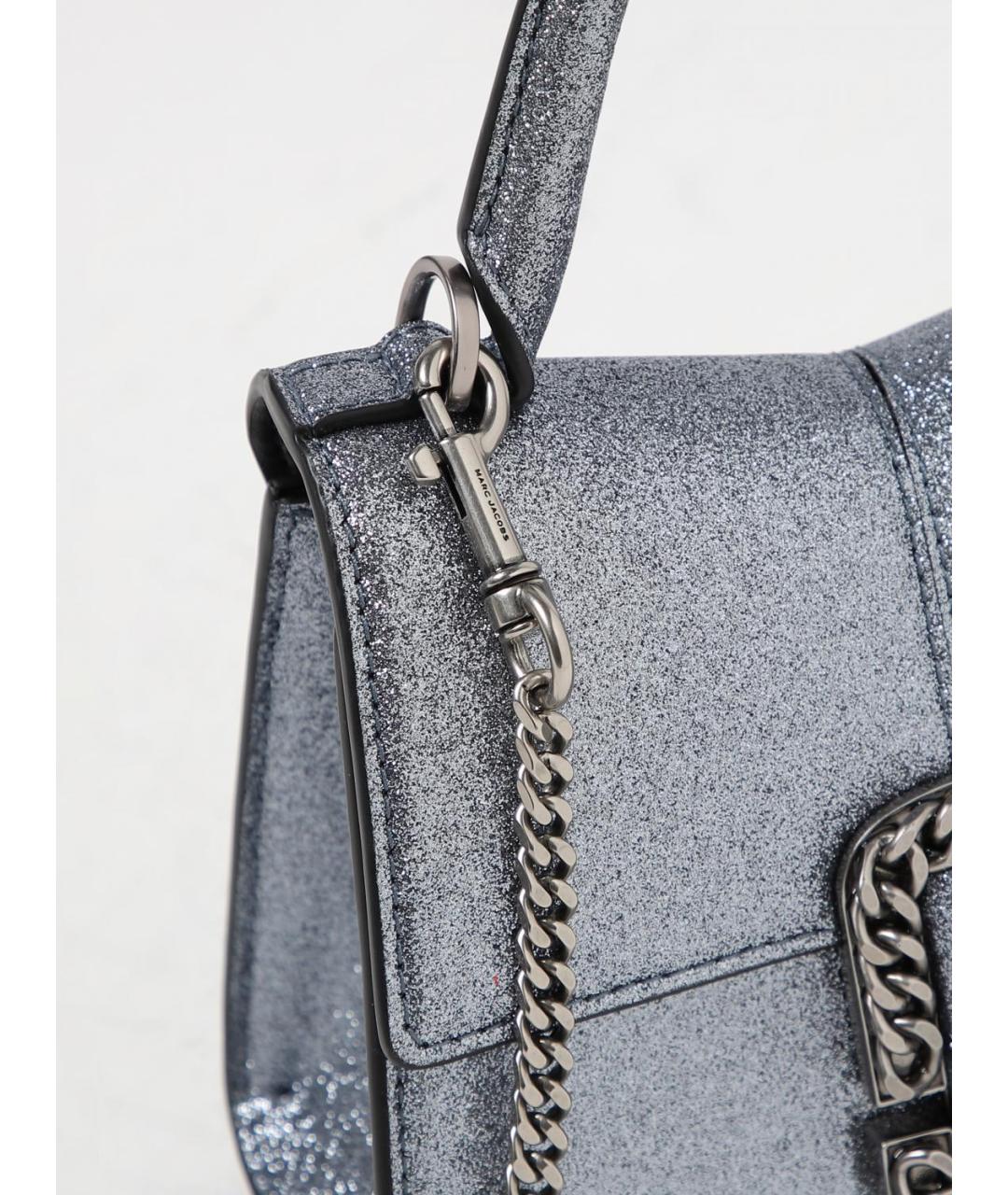 MARC JACOBS Серебряная сумка с короткими ручками, фото 3