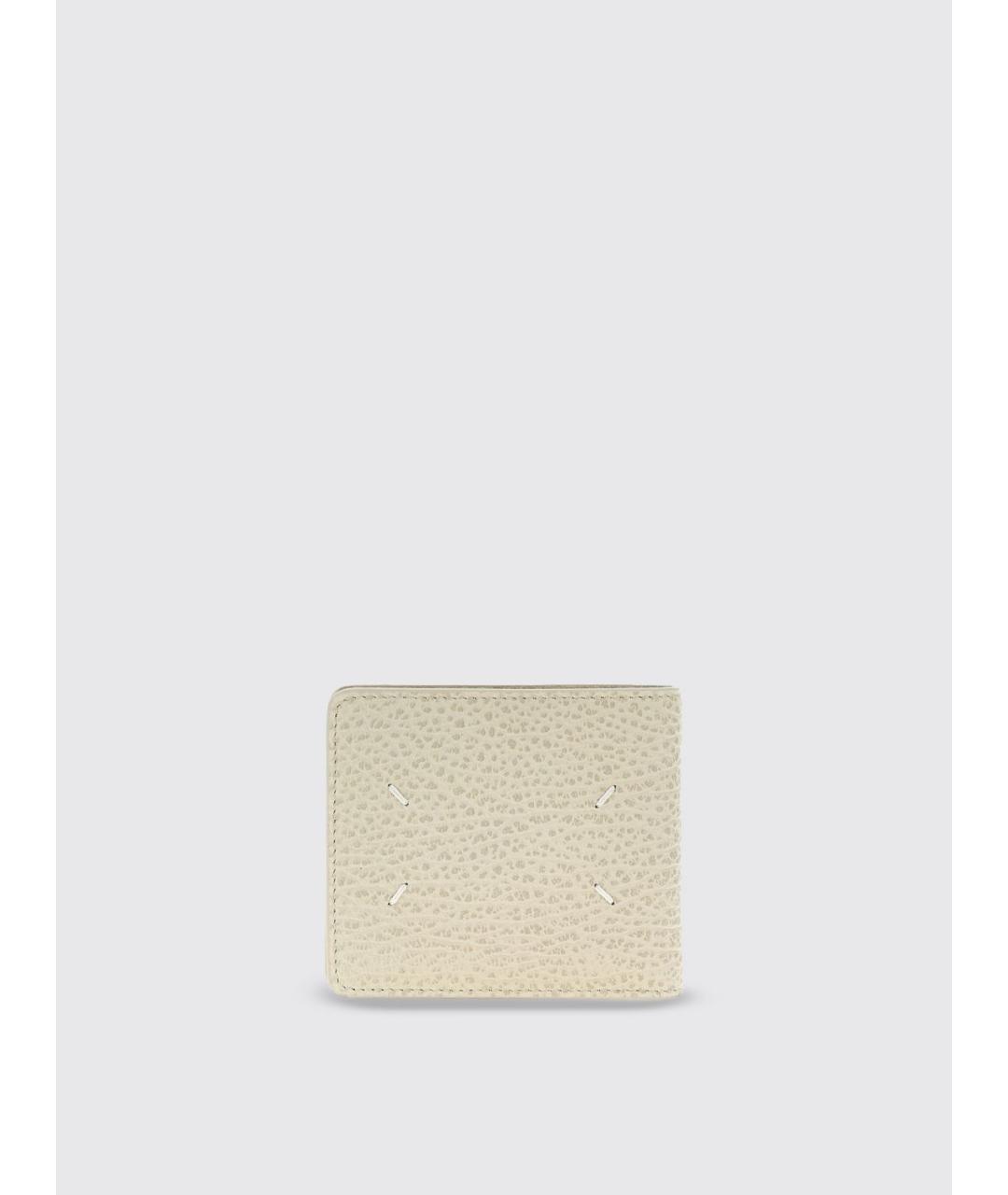 MAISON MARGIELA Бежевый кожаный кошелек, фото 3