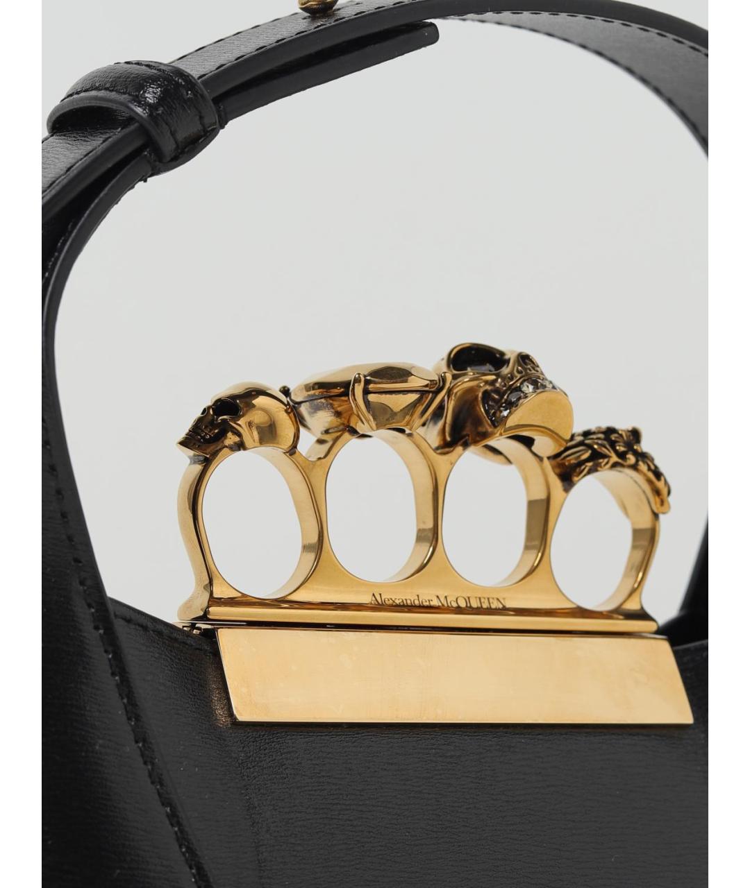 ALEXANDER MCQUEEN Черная сумка с короткими ручками, фото 3