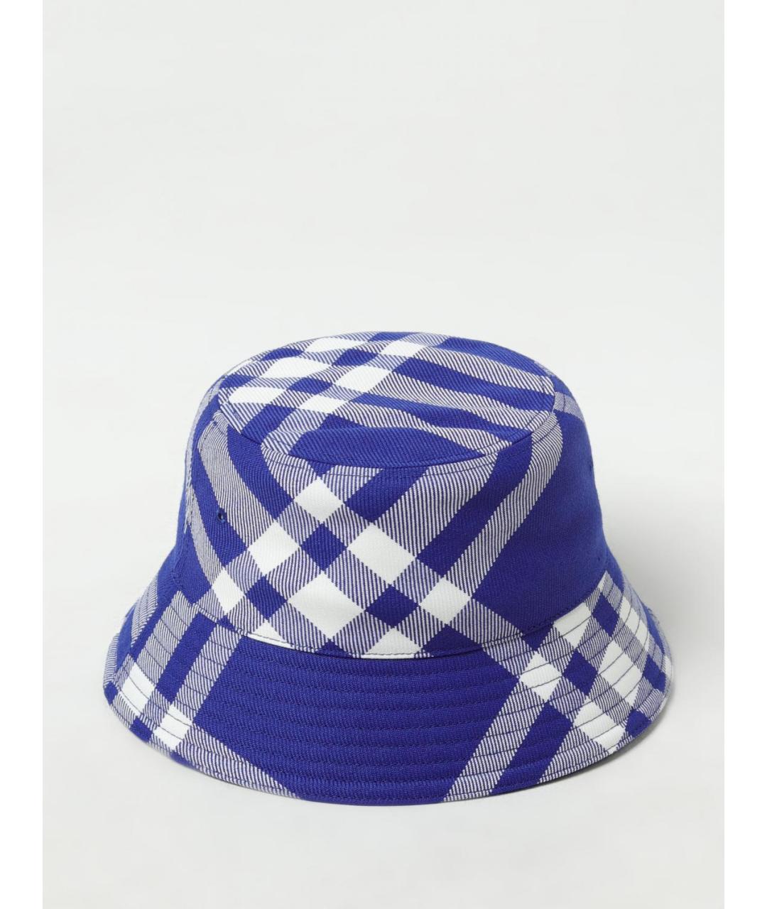 BURBERRY Синяя хлопковая кепка/бейсболка, фото 2