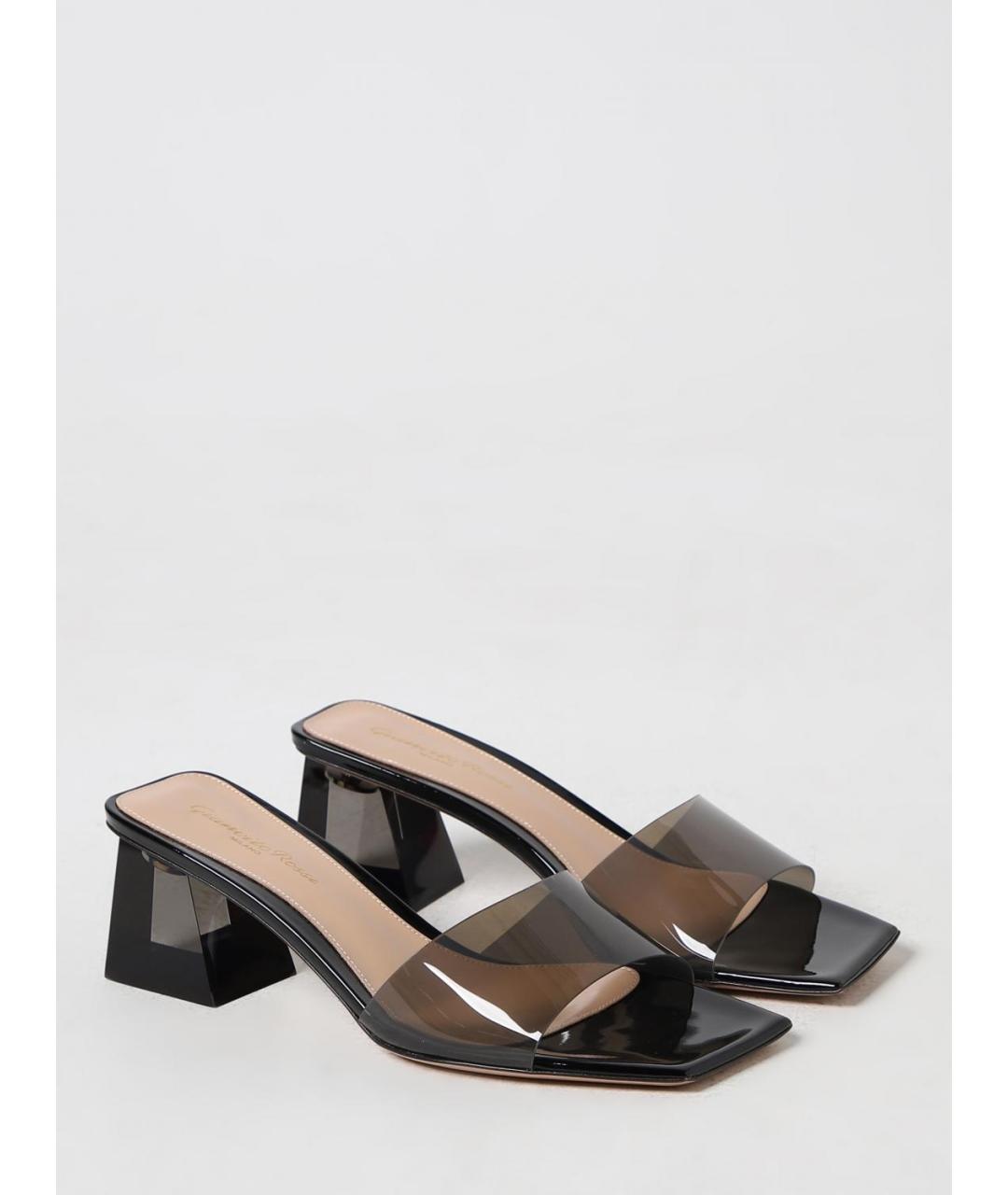 GIANVITO ROSSI Серые резиновые мюли, фото 2