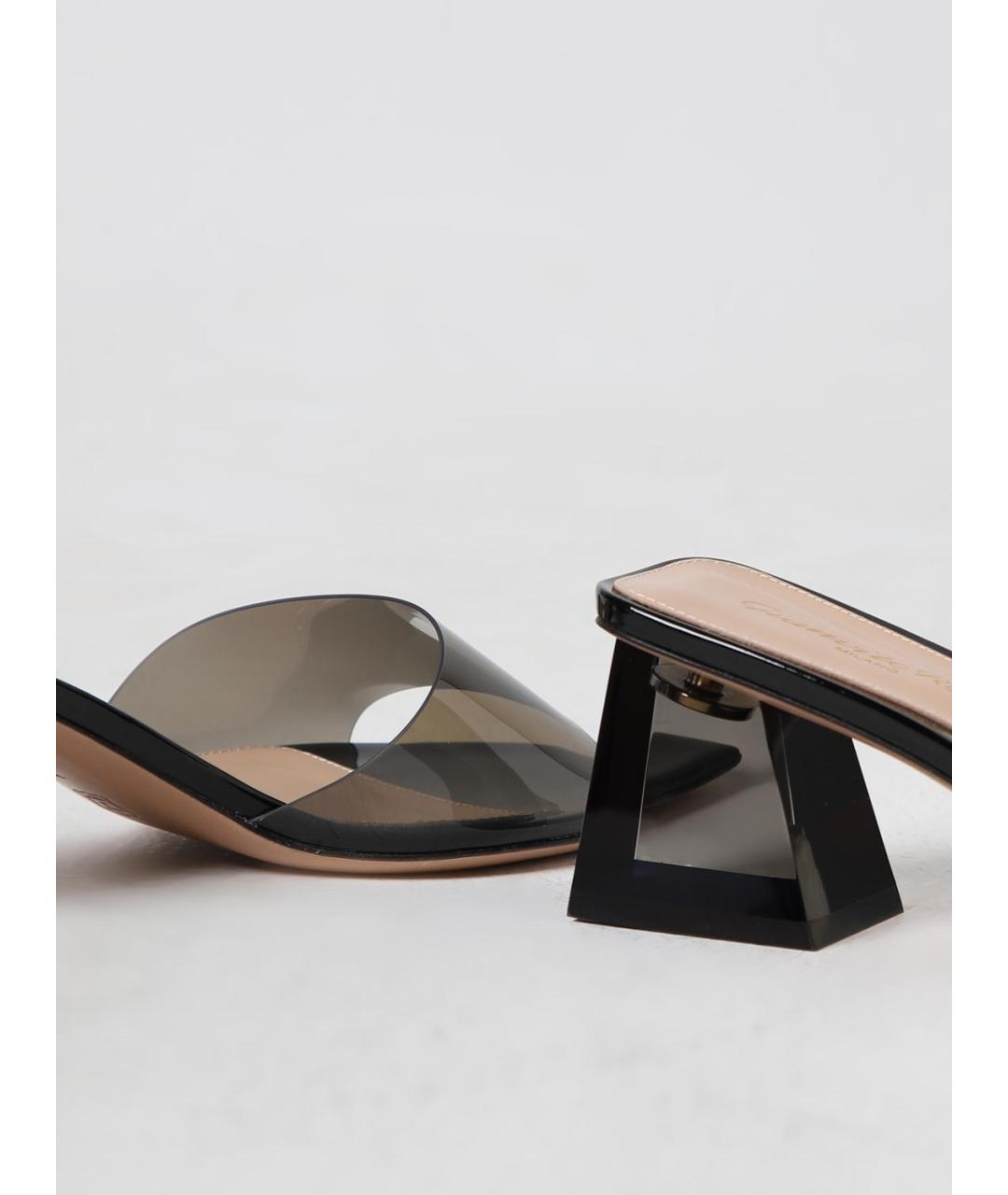 GIANVITO ROSSI Серые резиновые мюли, фото 4