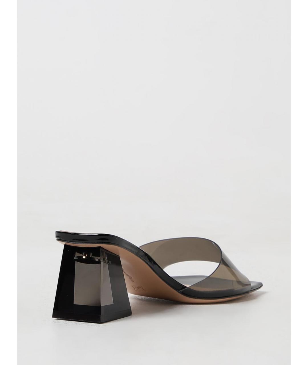 GIANVITO ROSSI Серые резиновые мюли, фото 3