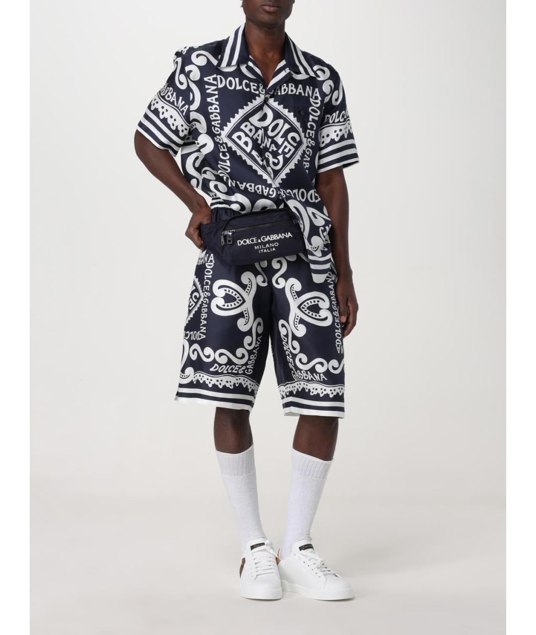 DOLCE&GABBANA Мульти шелковые шорты, фото 3