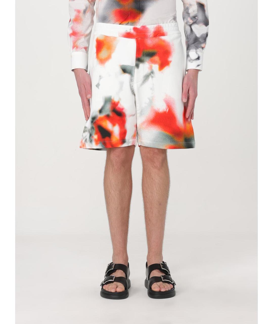 ALEXANDER MCQUEEN Мульти хлопковые шорты, фото 2