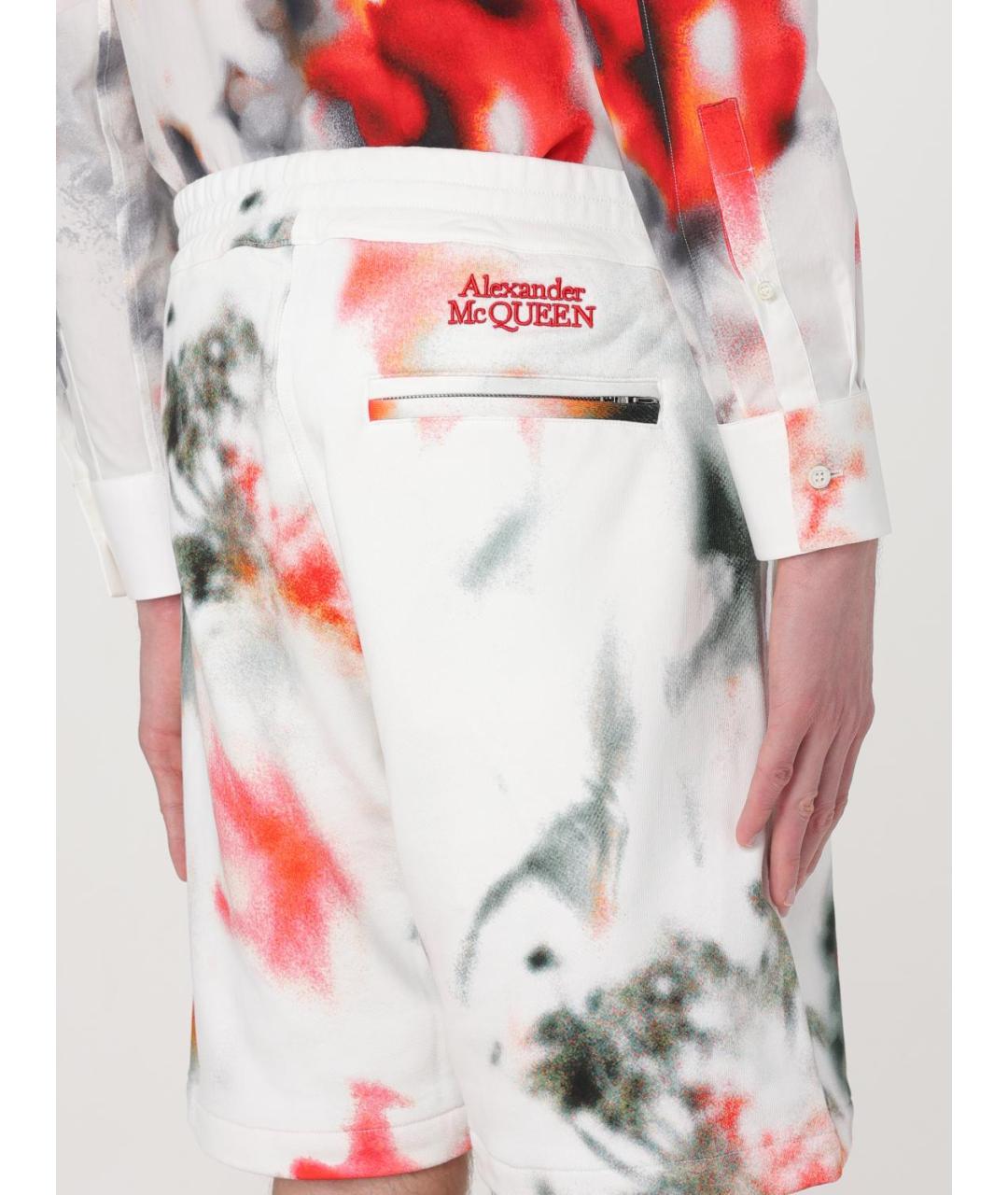 ALEXANDER MCQUEEN Мульти хлопковые шорты, фото 6