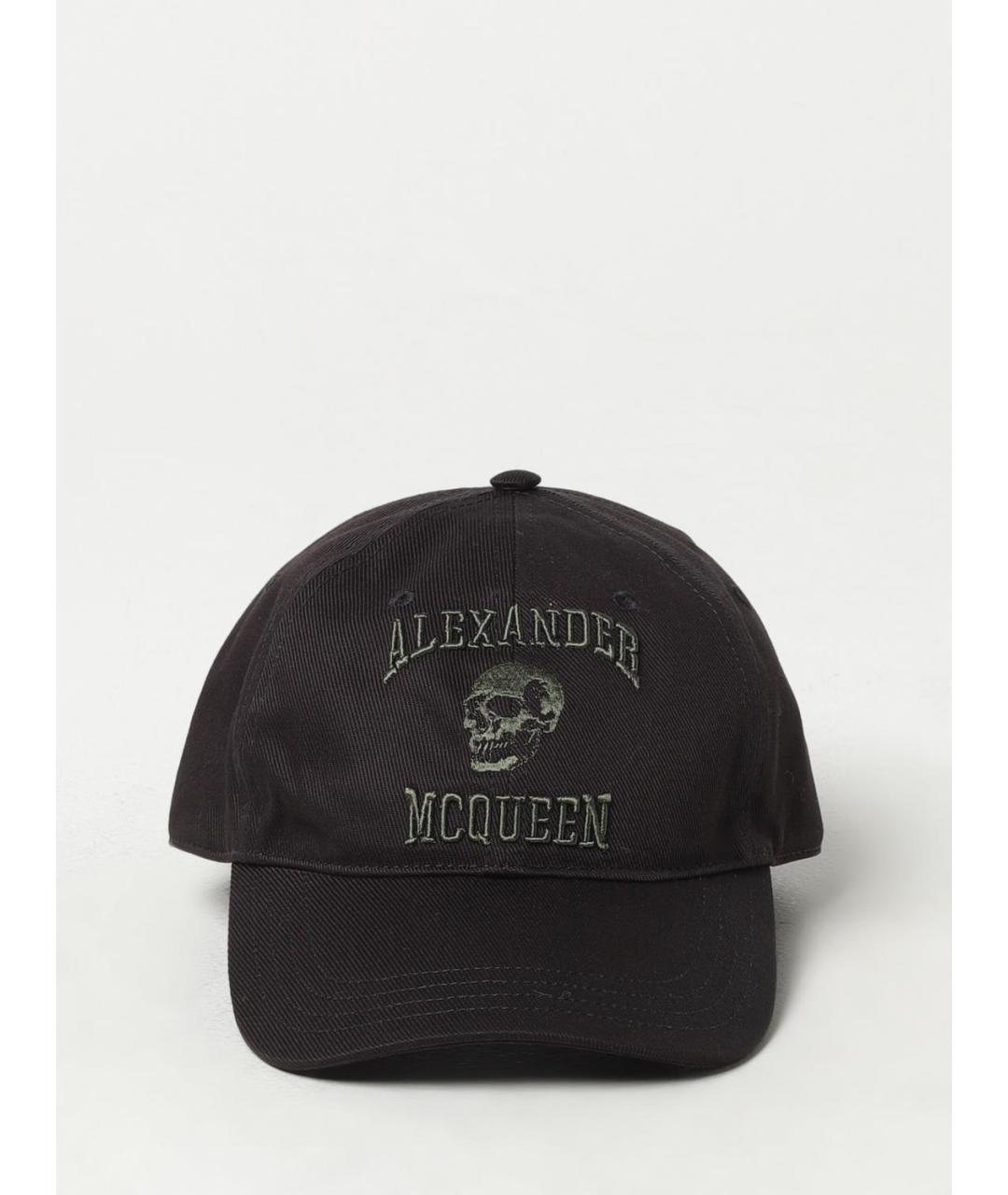 ALEXANDER MCQUEEN Черная хлопковая кепка/бейсболка, фото 2
