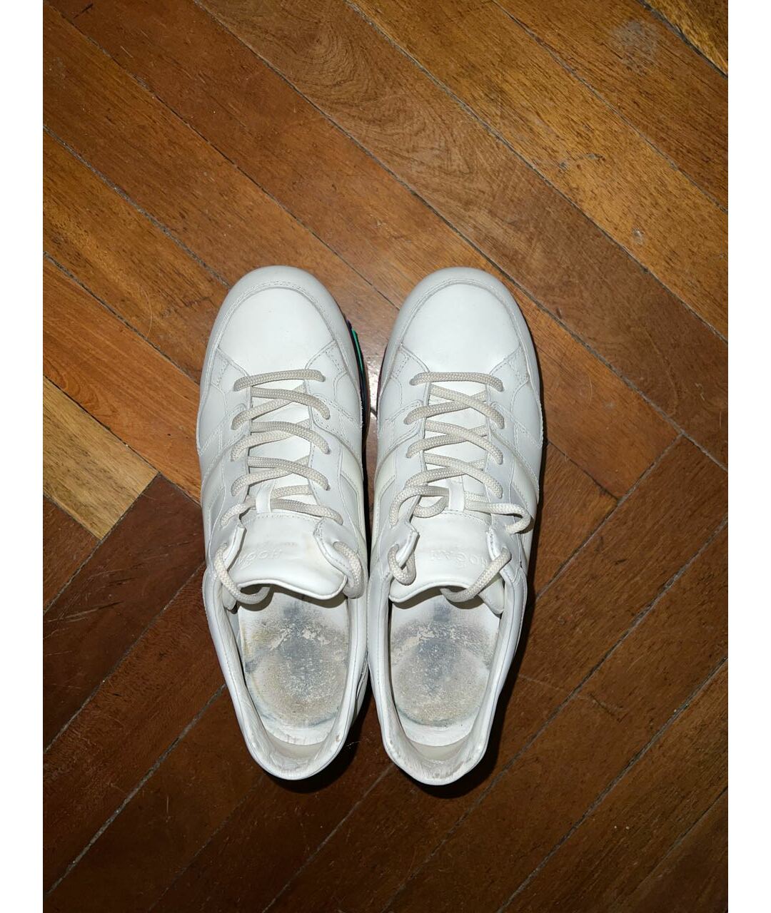 HOGAN Белые кожаные кроссовки, фото 3