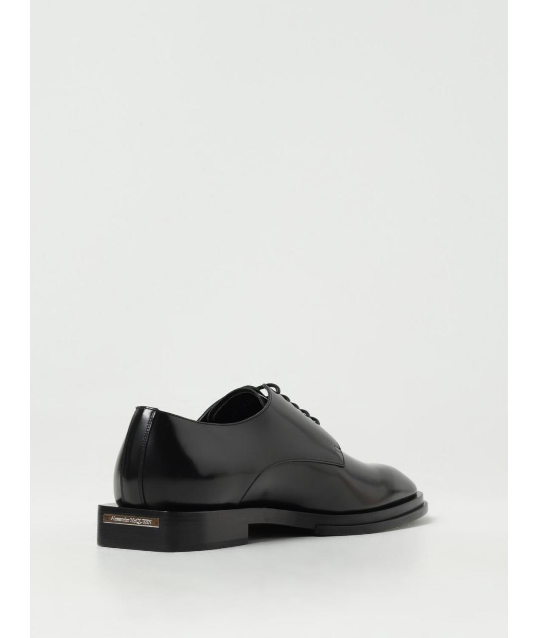 ALEXANDER MCQUEEN Черные туфли из лакированной кожи, фото 3