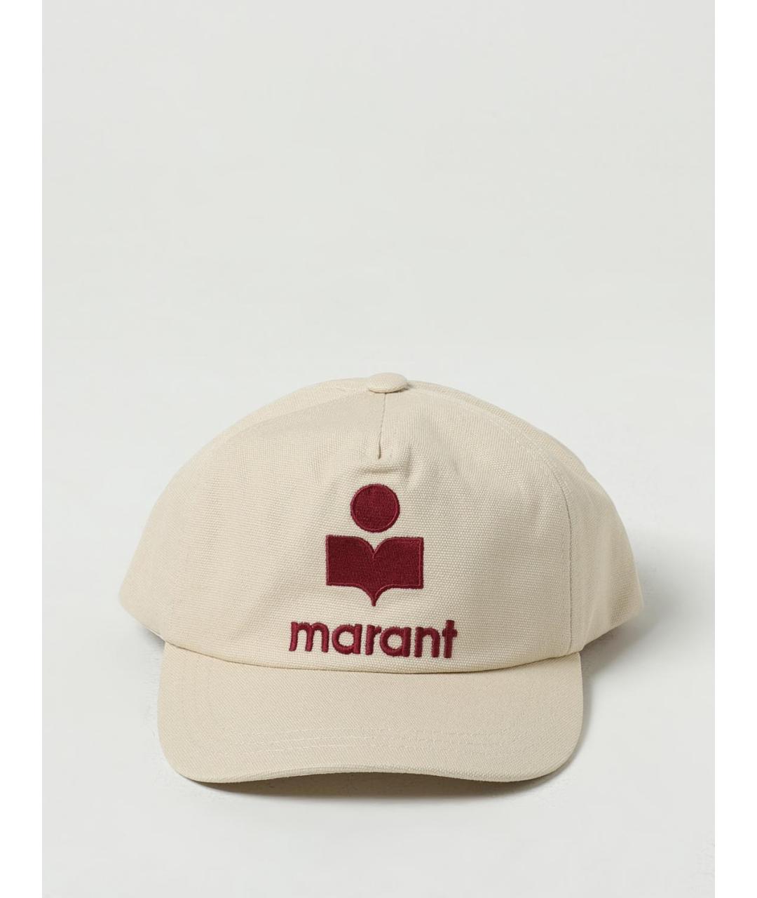 ISABEL MARANT Бежевая хлопковая кепка, фото 2