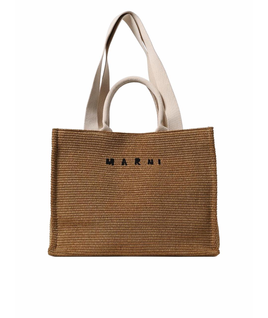 MARNI Коричневая сумка тоут, фото 1