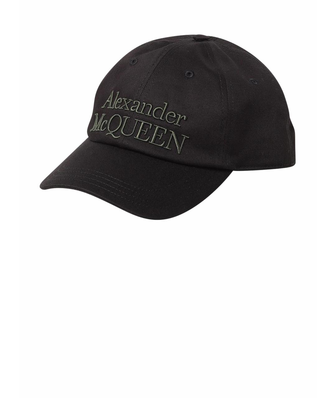 ALEXANDER MCQUEEN Черная хлопковая кепка/бейсболка, фото 1