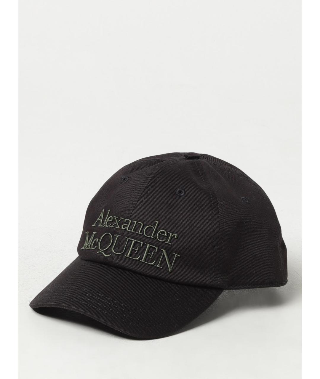 ALEXANDER MCQUEEN Черная хлопковая кепка/бейсболка, фото 4